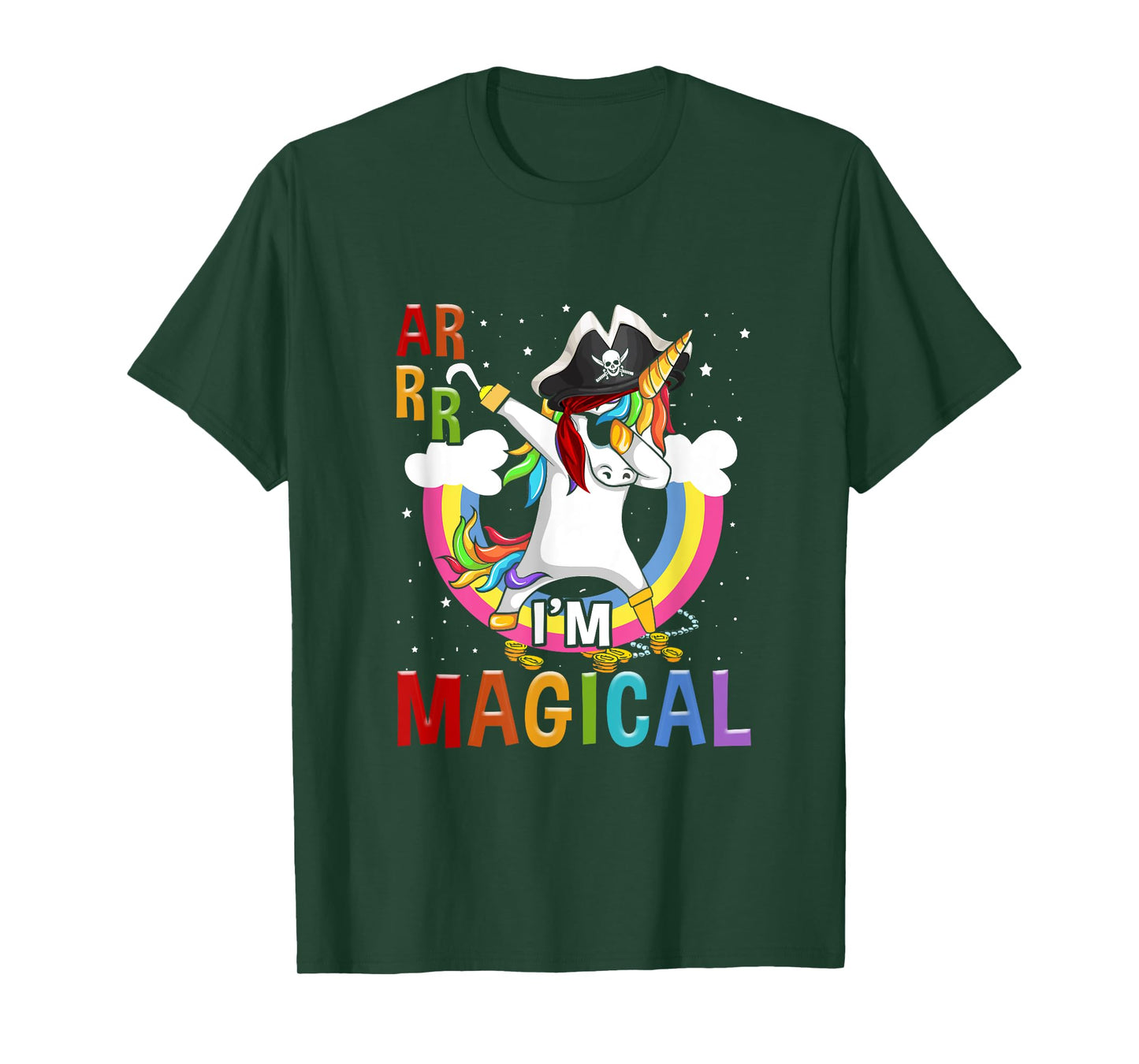 I'm Magical Caribbean Buccaneer Toddler Unicorn Pirate T-Shirt