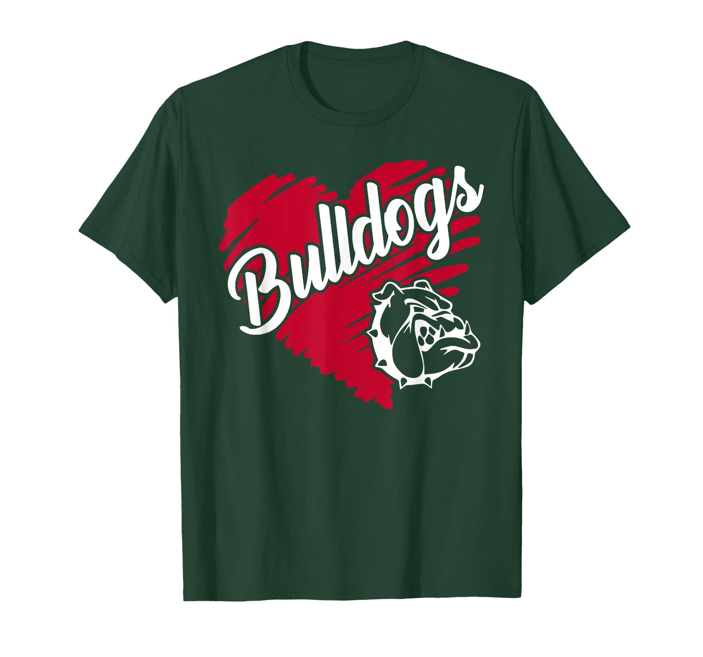 Bulldog Team Mascot School Spirit Go Dawgs For Men Women Kid T-Shirt