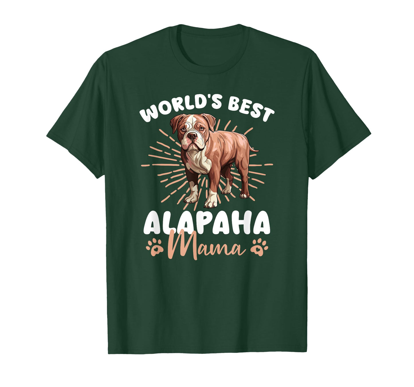 Alapaha Blue Blood Bulldog Groovy World's Best Alapaha Mama T-Shirt