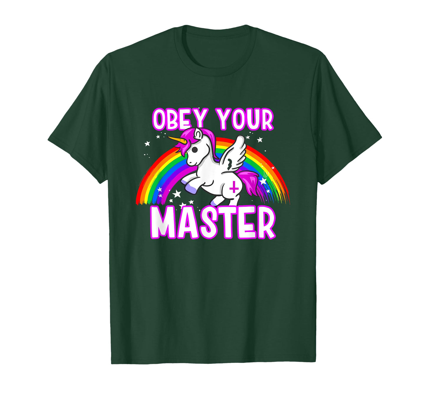 Obey Your Master - Satanic Unicorn - Anti Religion Metal T-Shirt