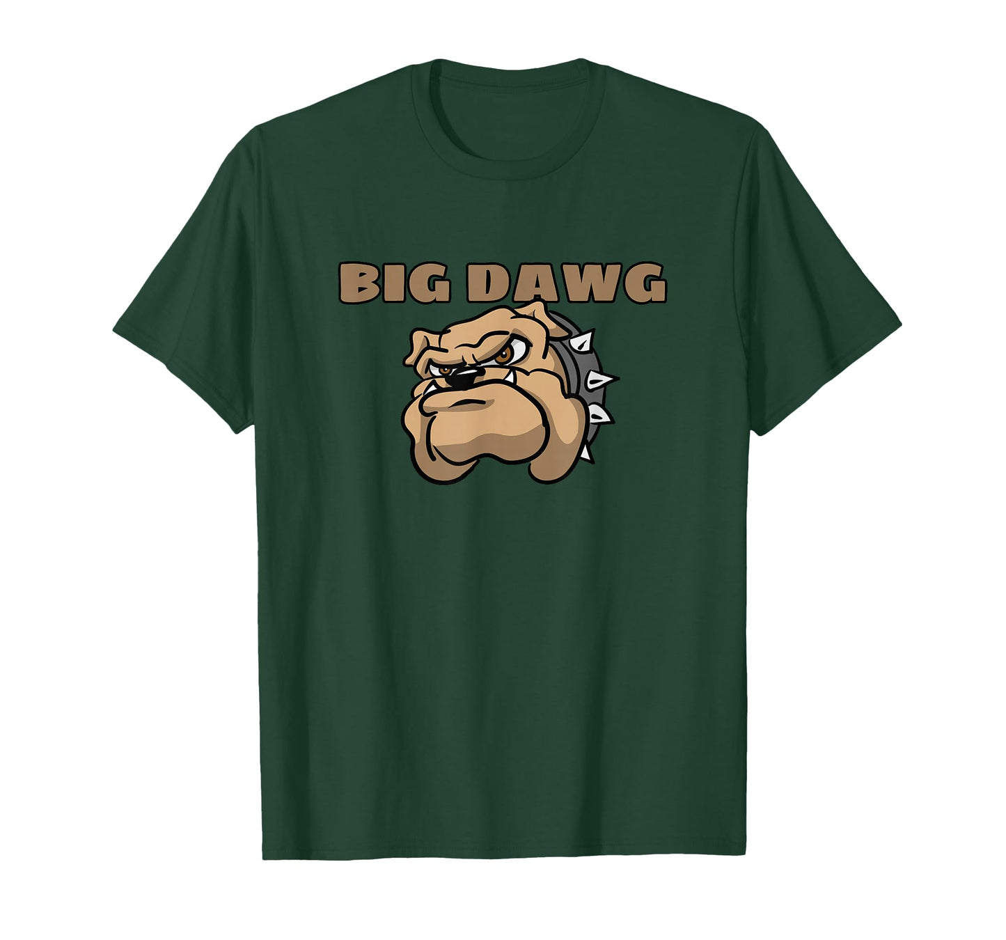 Mens BIG DAWG T Shirt, featuring cartoon Bulldog T-Shirt