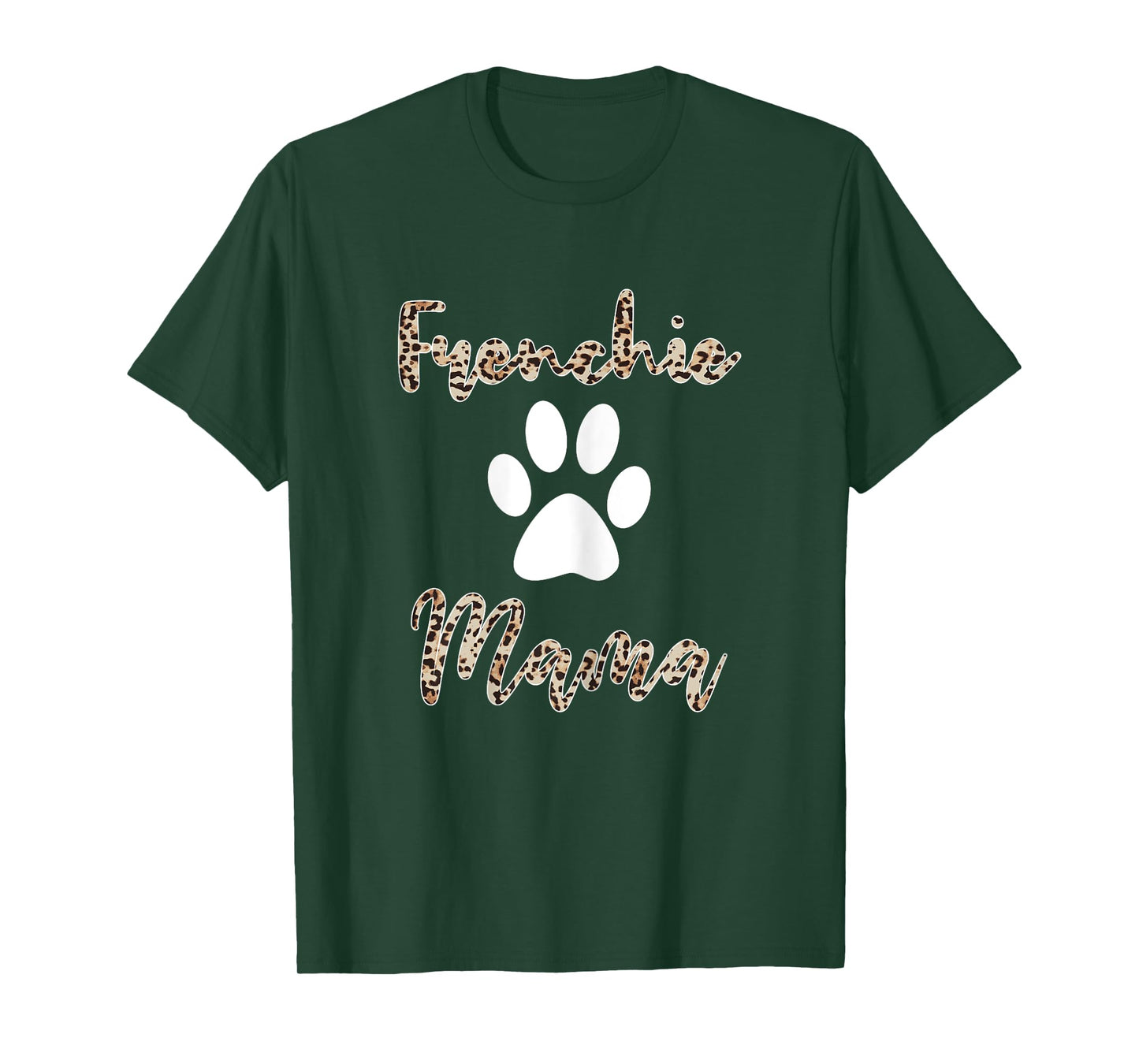 Frenchie Mama Shirt Leopard Style French Bulldog Mom T-Shirt