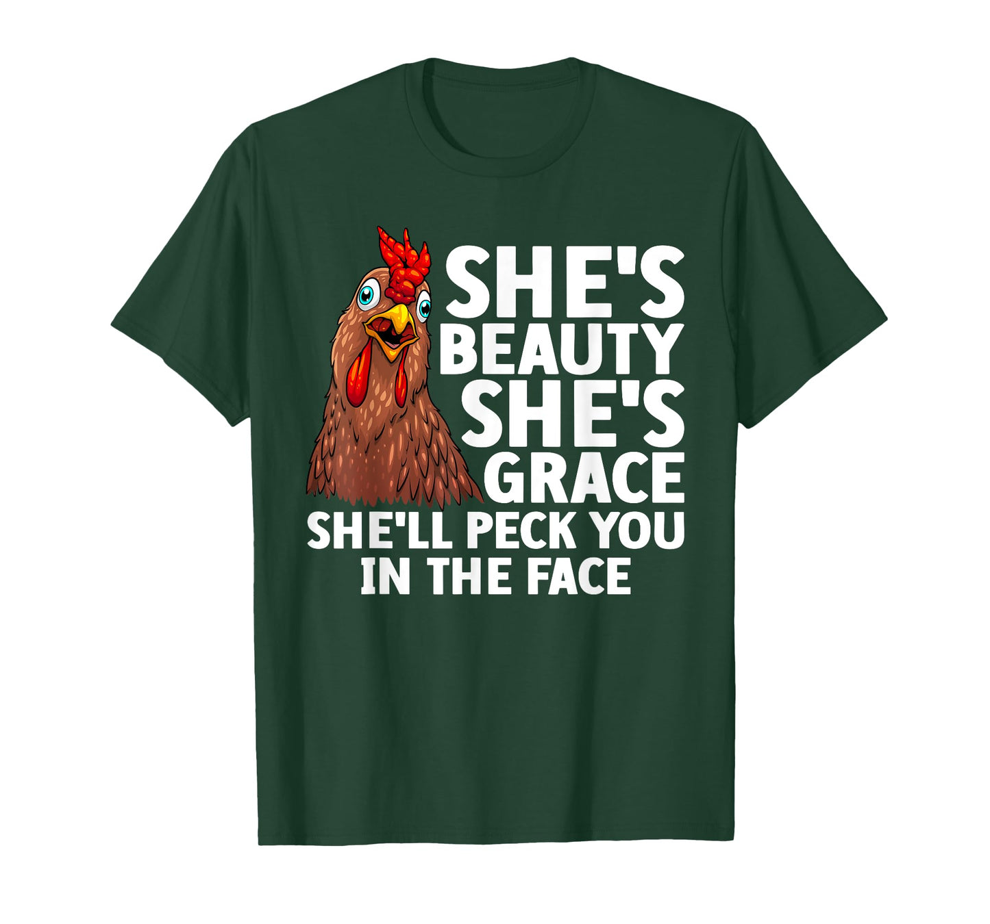 Funny Chicken Art For Men Women Rooster Hen Chicken Farmer T-Shirt
