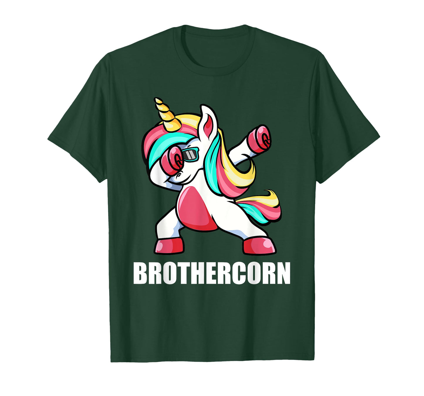 Funny Brother Unicorn Brothercorn Dabbing Birthday Gift T-Shirt