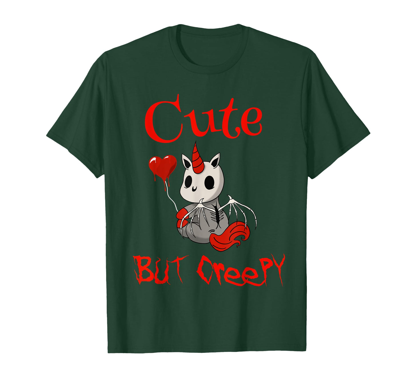 Cute but creepy dead demonic scary unicorn T-Shirt