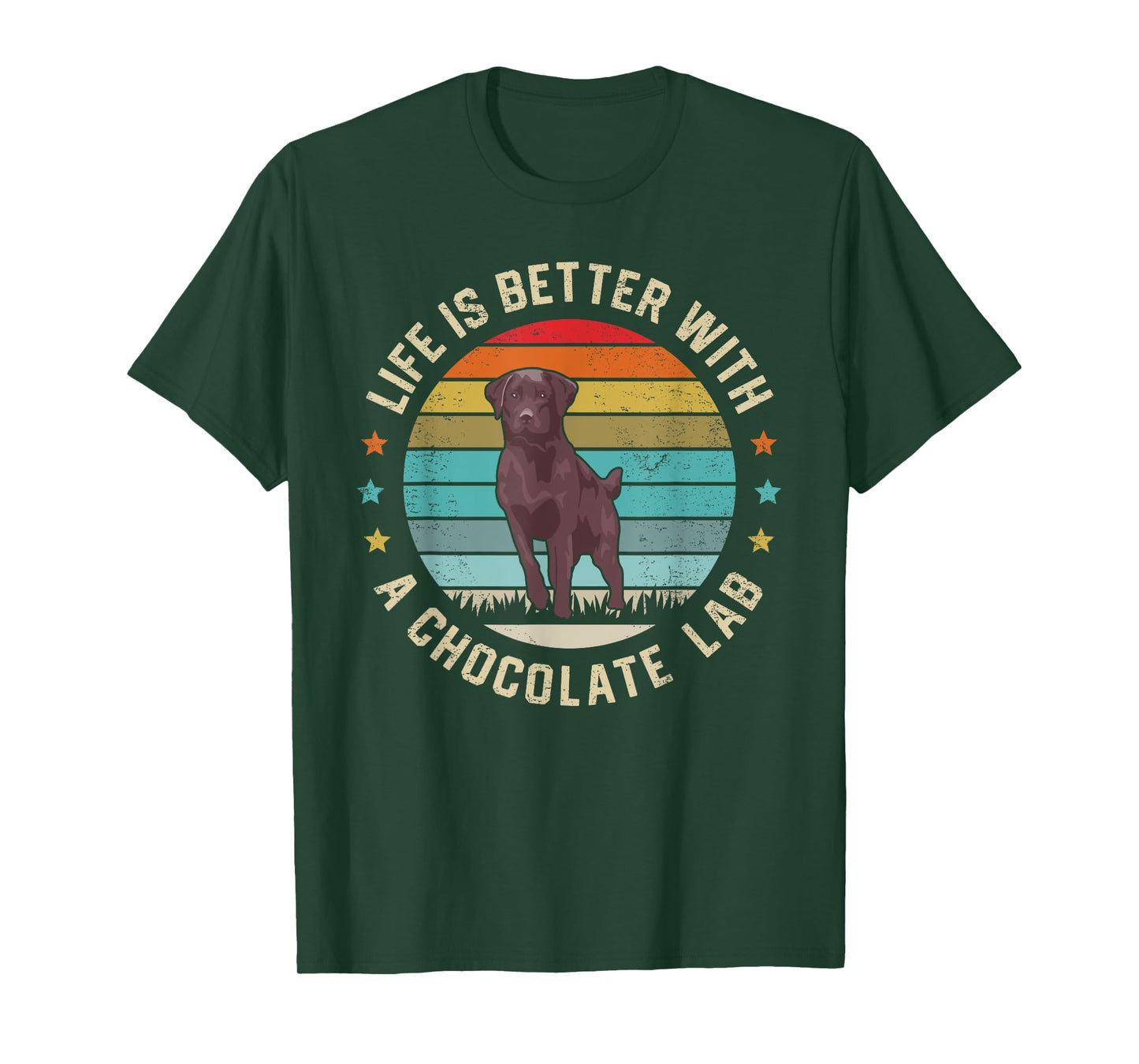 Chocolate Lab Dog Owner Dog Dad Mom Brown Labrador Retriever Men Women Kids T-Shirt