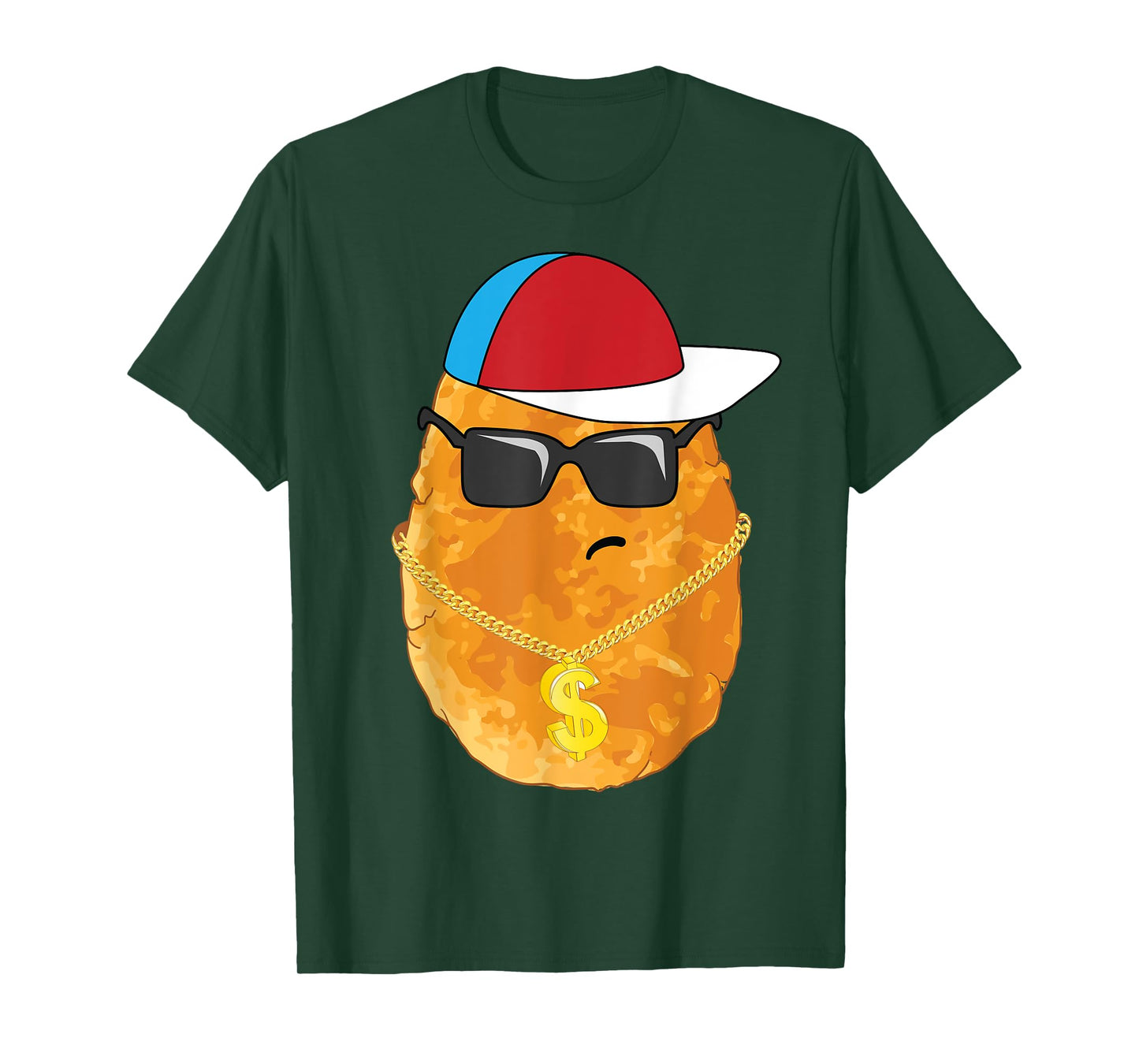 Cool Chicken Nugget Art For Boys Kids Chicken Nugget Lover T-Shirt