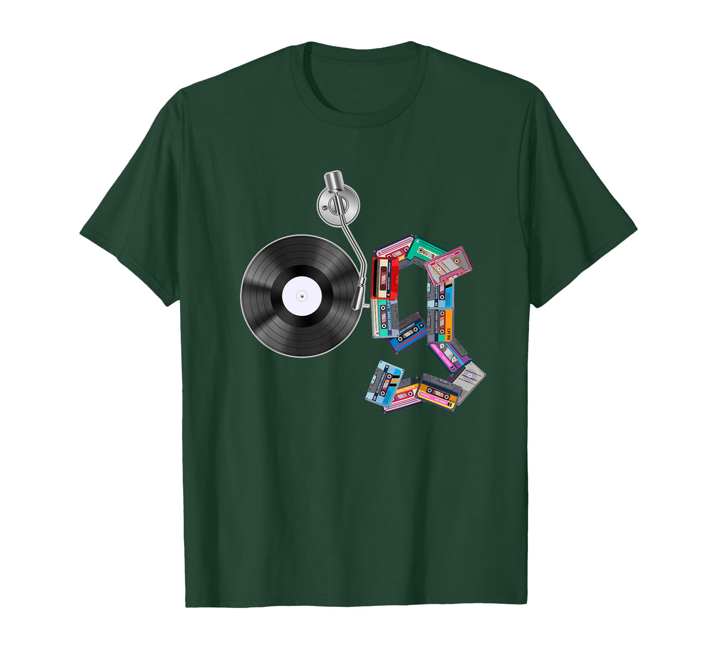 Old School OG Hip Hop Head Vinyl, CDs, Tapes 80s 90s Retro T-Shirt
