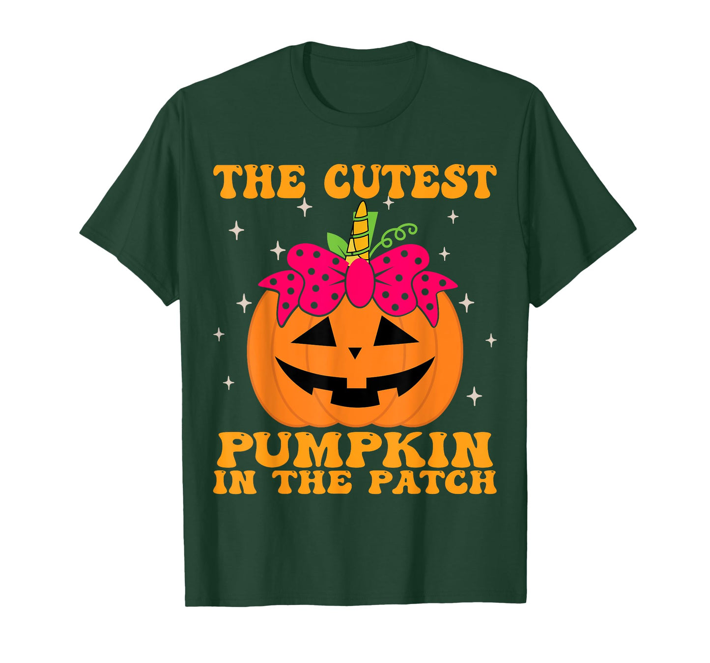 JackOLantern Halloween Pumpkin Unicorn Girl Toddler Kid Cute T-Shirt