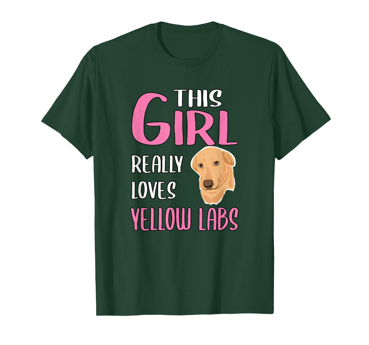 Yellow Labrador Gift This Girl Really Loves Yellow Labs T-Shirt