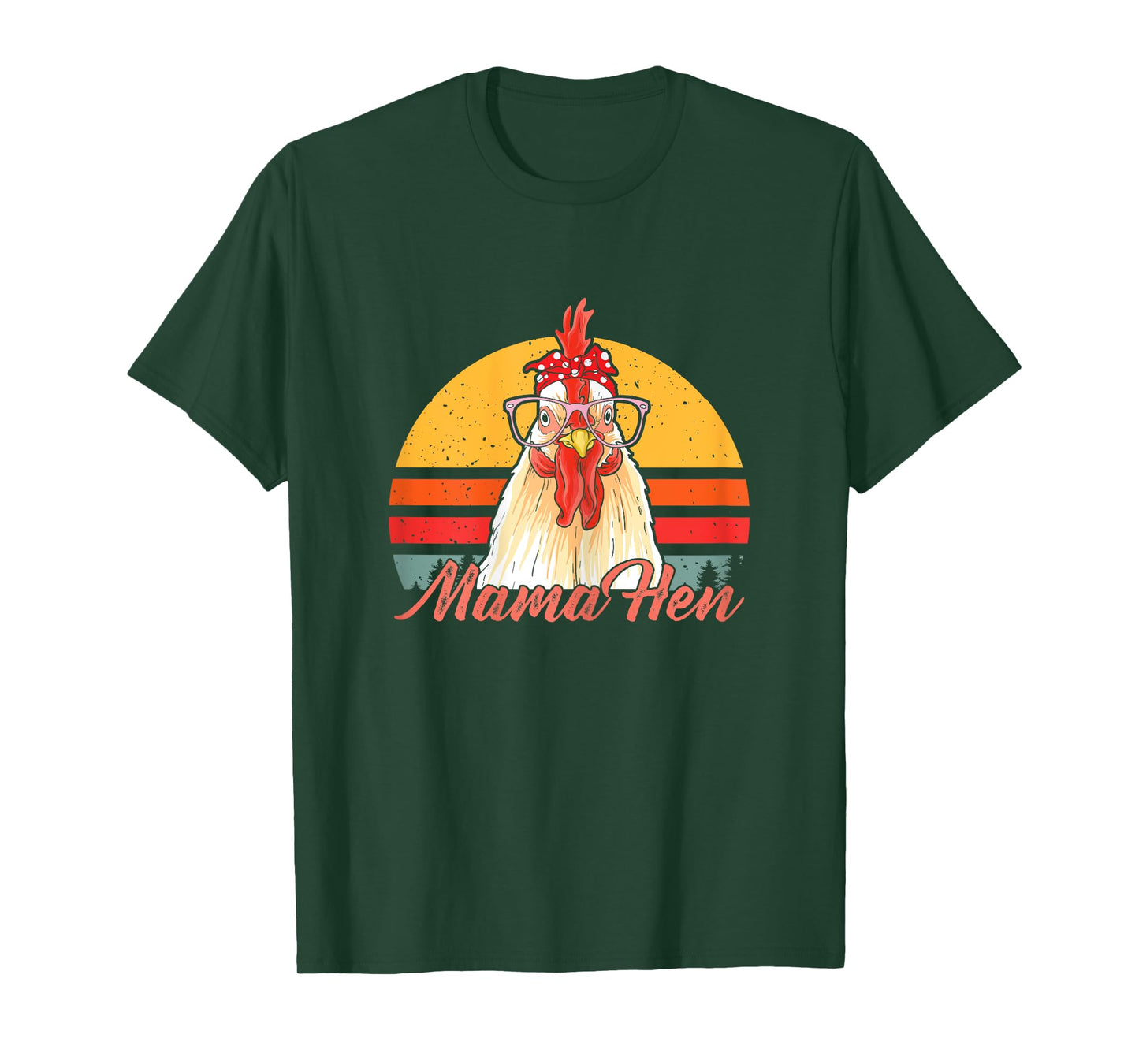 Mama Hen Chicken Mom Crazy Chicken Lady Lover Farmer Saying T-Shirt