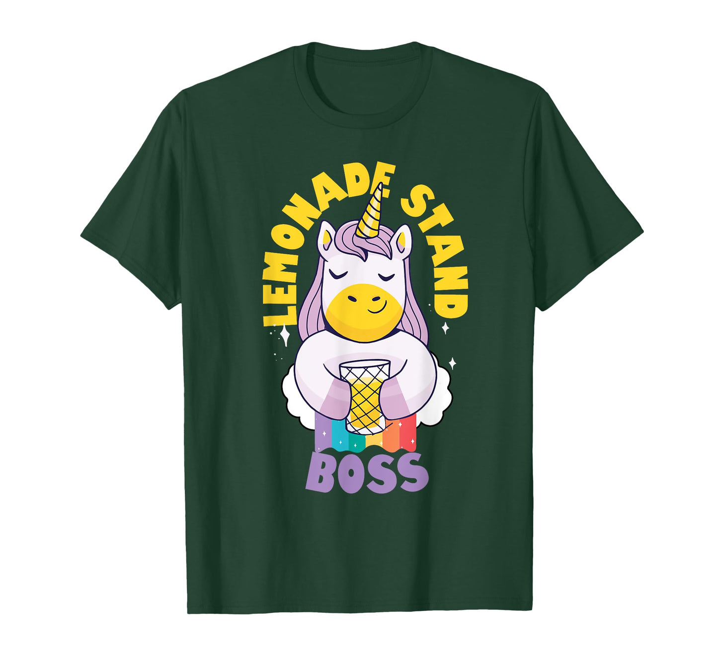Lemonade Stand Boss Entrepreneur Kids - Unicorn T-Shirt
