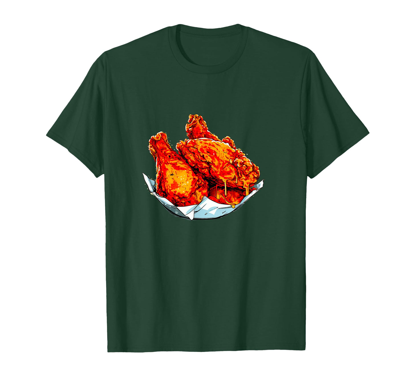 Fried Chicken Funny Men Women Chicken Wings Fast food Lover T-Shirt