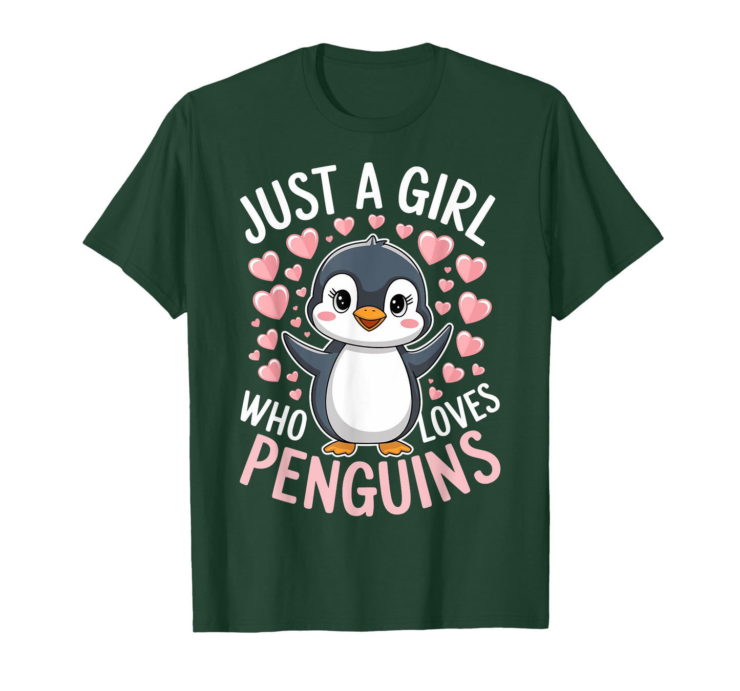 Penguins Animal Just A Girl Who Loves Penguin T-Shirt