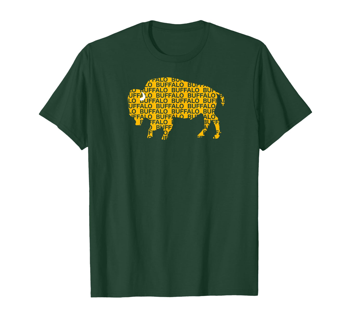 WHEREABOUTS Buffalo NY Yellow Buffalo Hockey T-Shirt T-Shirt
