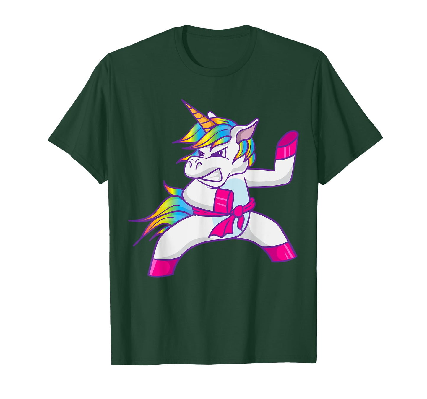 Ninja Unicorn Karate Taekwondo Kung Fu Fighting Unicorn T-Shirt