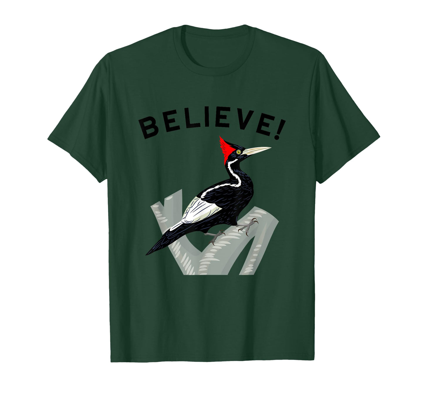 Birdwatching Gifts for Birders Endangered Ivory-Billed Woodpecker T-Shirt