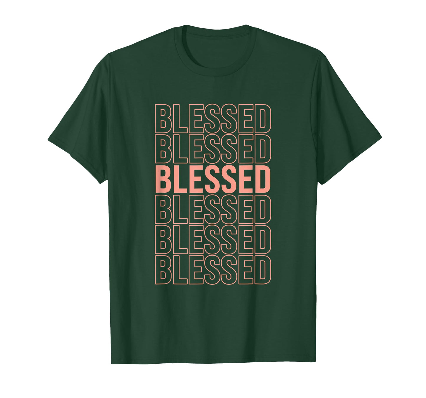 Peach Blessed Peach Color Graphic T-Shirt