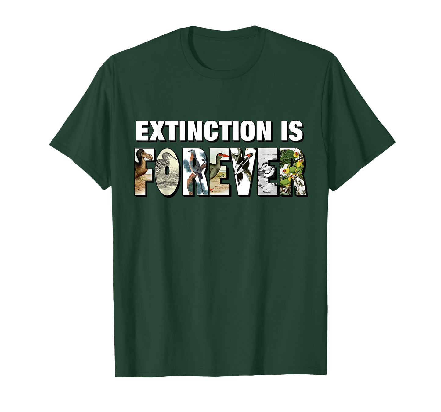 Extinction Is Forever Extinct Birds T-Shirt