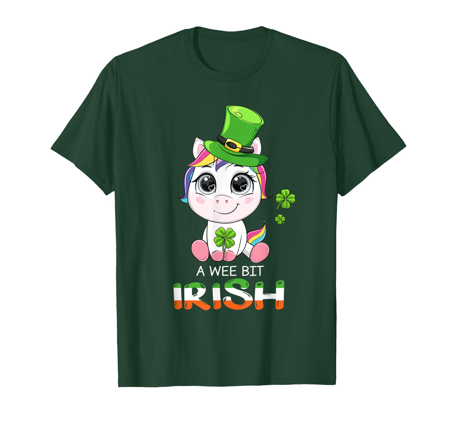Unicorn A Wee Bit Irish Green For Patrick’s Day Lover T-Shirt