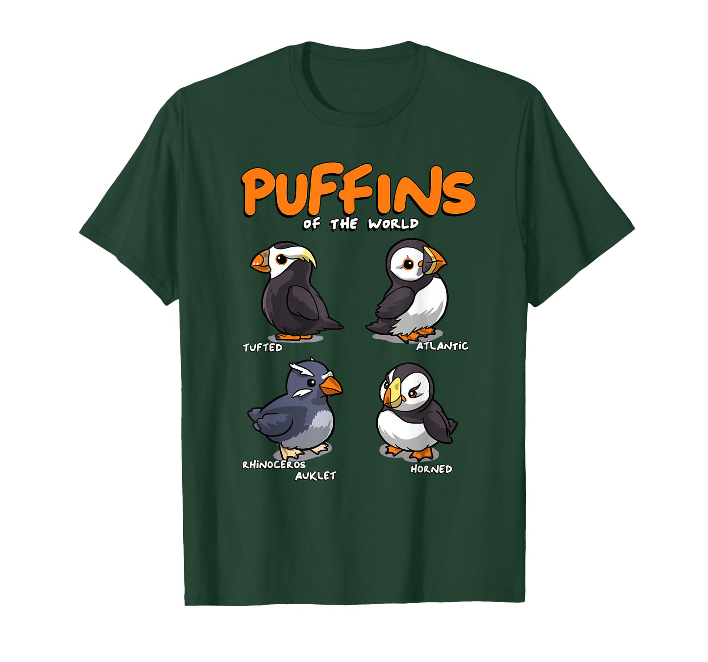 Puffin Animals of the World Educational Iceland Animal Bird T-Shirt