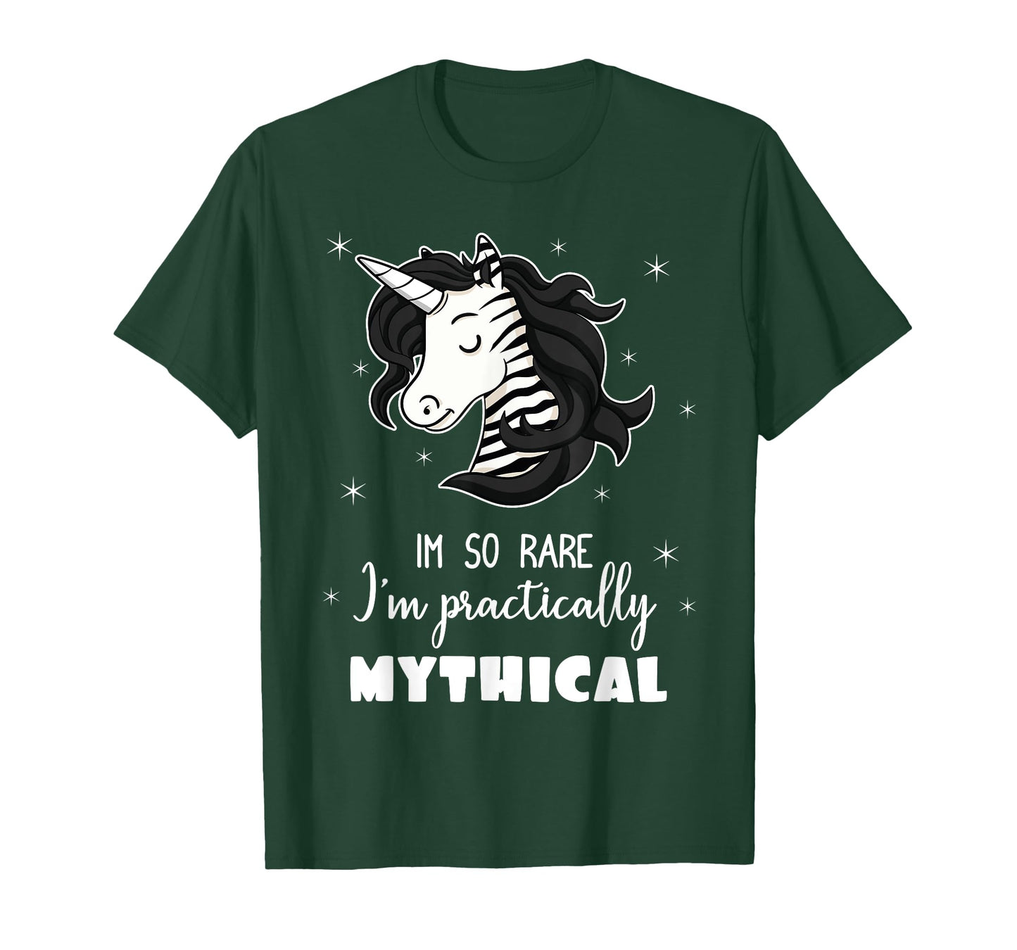 Mythical Unicorn Ehlers Danlos Black And White Zebra Stripe T-Shirt