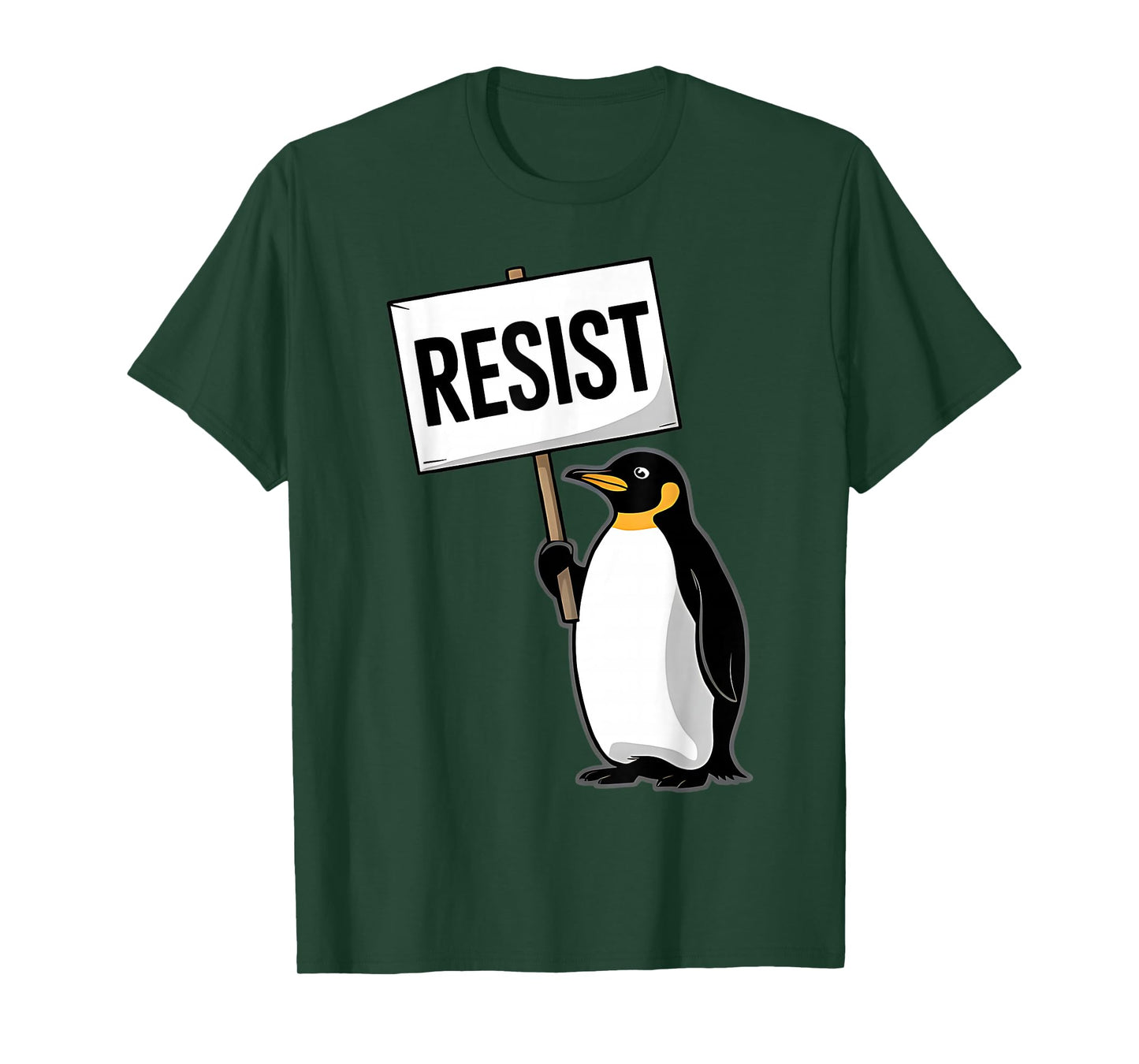 Penguins Against Tariff Funny Penguin No Tariffs Resist T-Shirt
