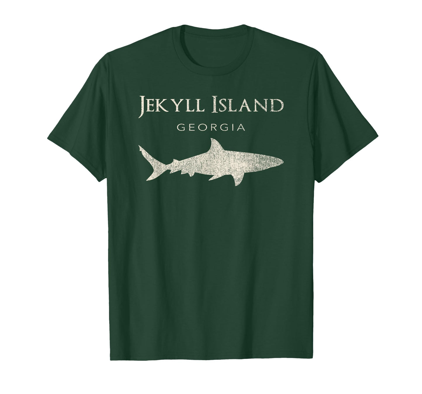 Retro Jekyll Island GA Shark T-Shirt T-Shirt