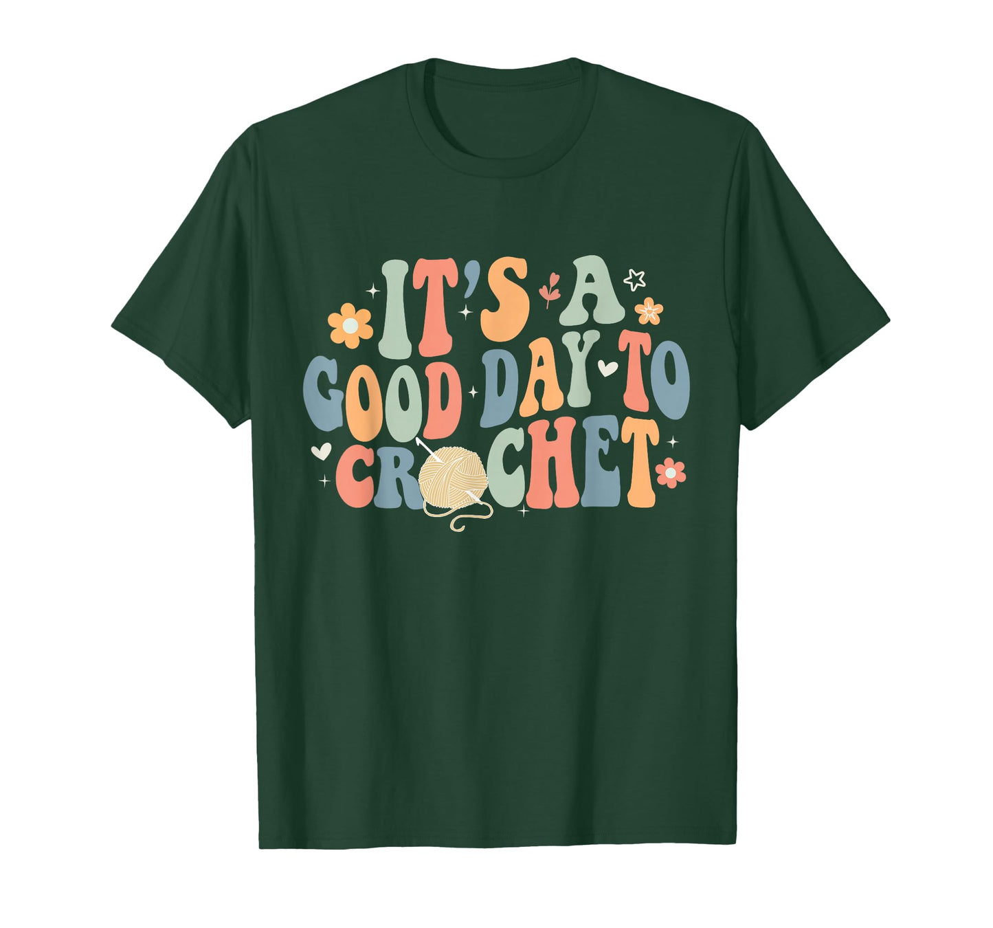 It's A Good Day To Crochet Funny Retro Groovy Cochet Lover T-Shirt