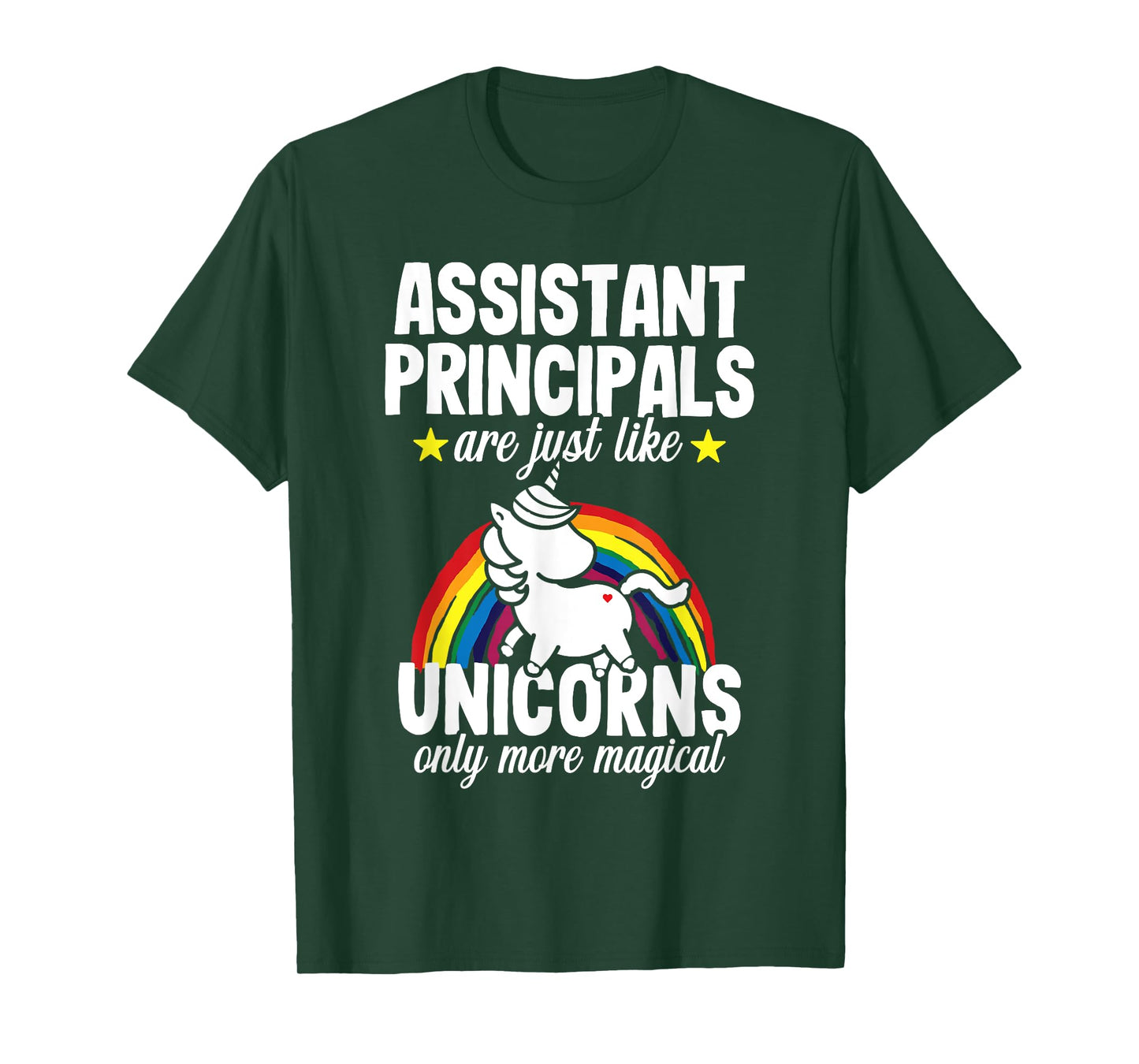 Assistant Principal Funny Unicorn Teacher Appreciation T-Shirt for Men Women
