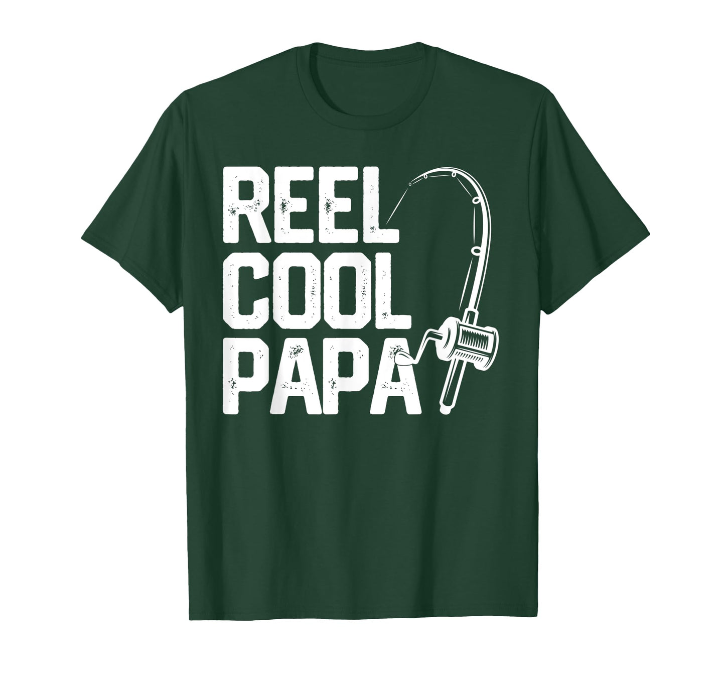 Mens Reel Cool Papa Funny Father's Day Gift Fishing Grandpa Dad T-Shirt