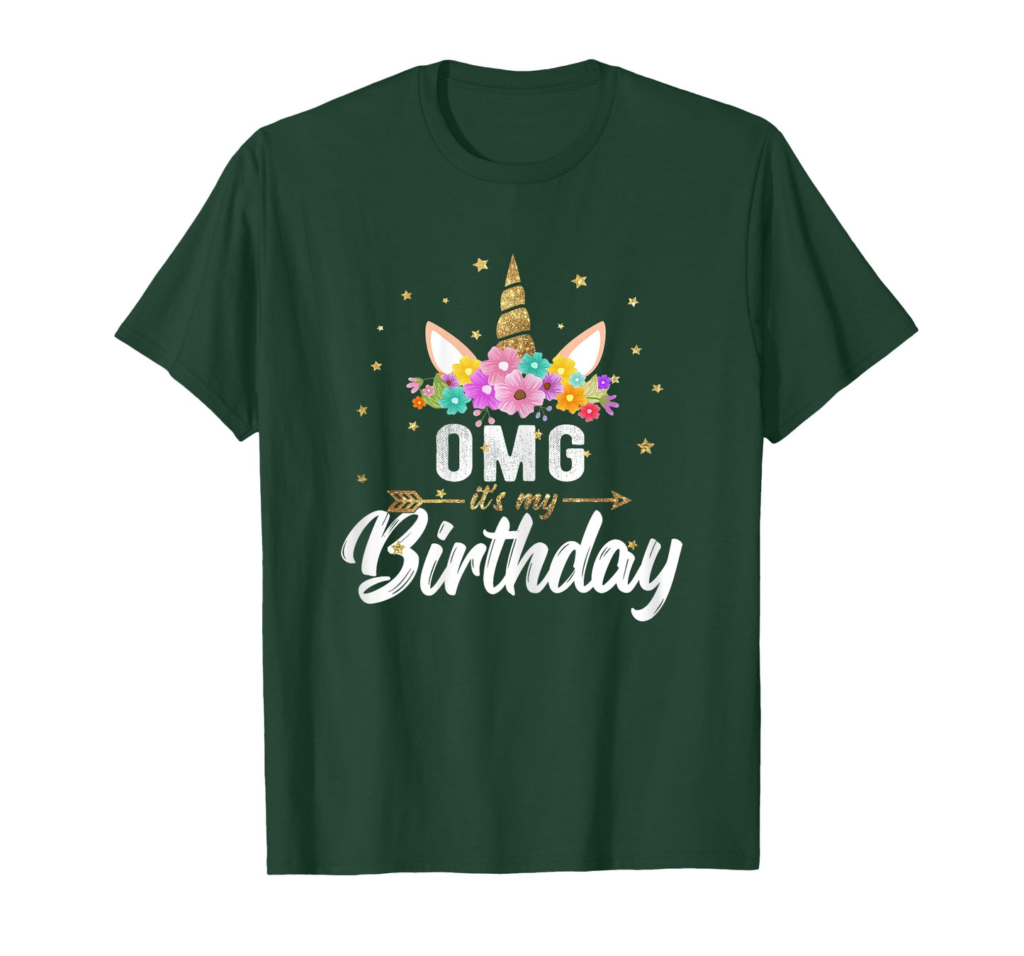 OMG its my Birthday Shirt Birthday Unicorn Girl Tee Gift T-Shirt