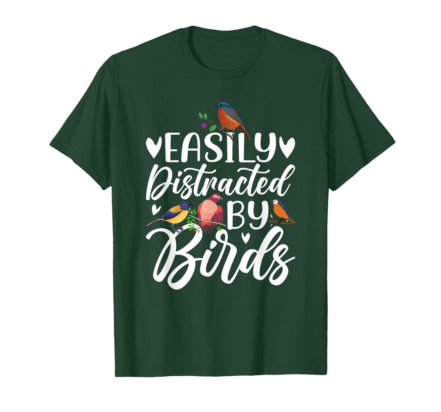 Bird Lovers, Birdwatching, Easy Distracted By Birds, Birder T-Shirt