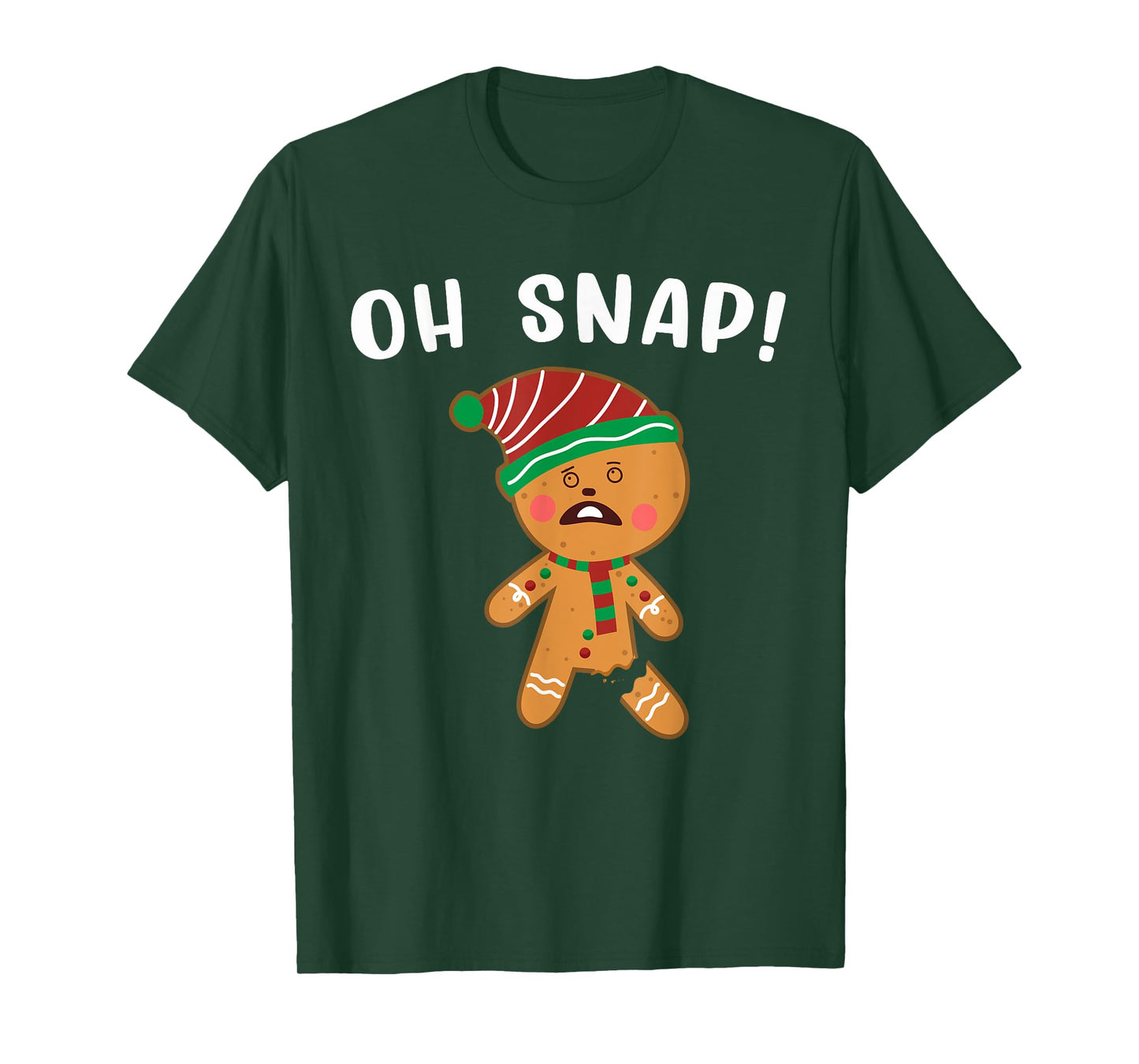 Gingerbread Man Oh Snap Christmas Funny Cookie Baking Gift T-Shirt