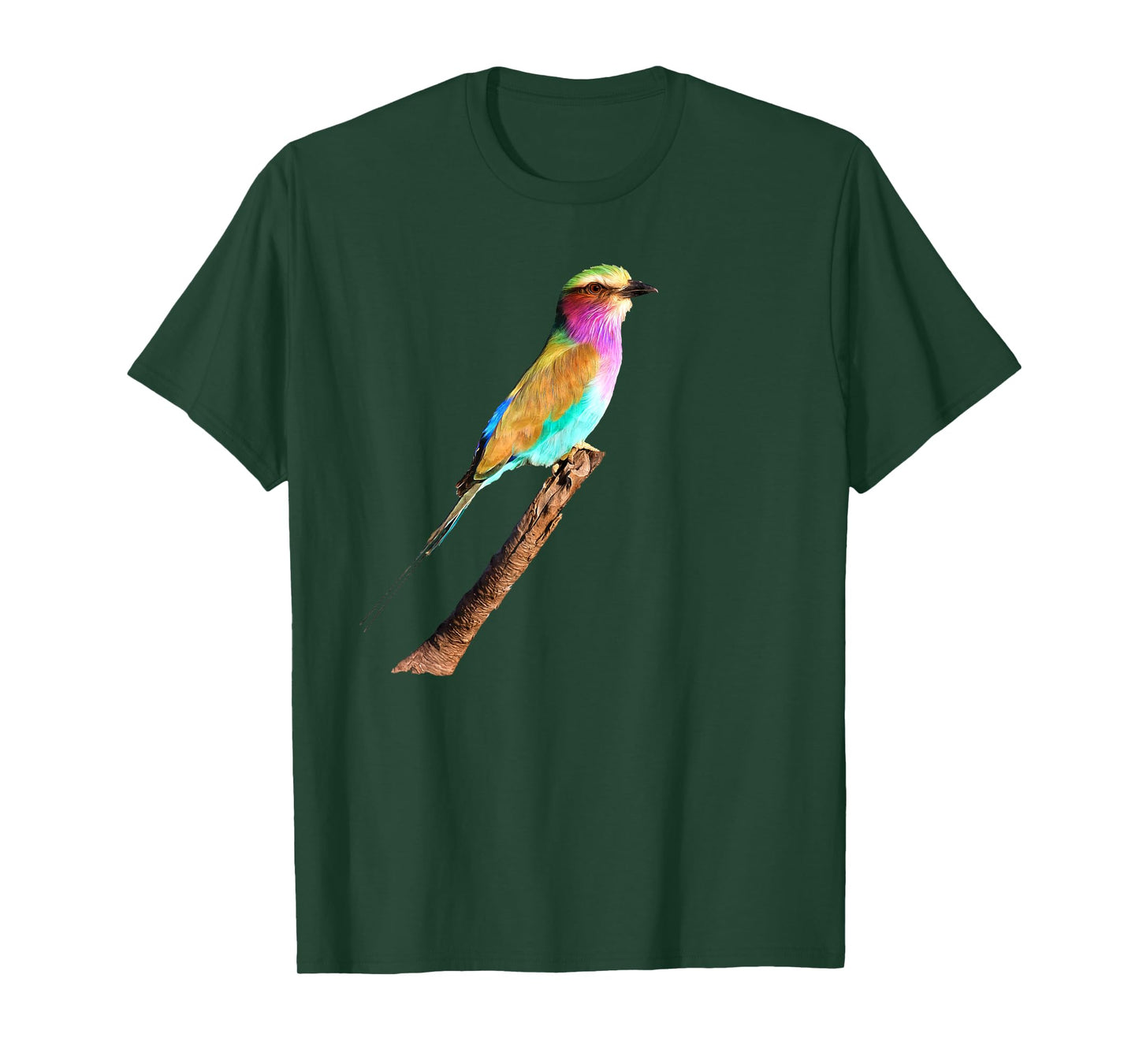 Lilac-breasted Roller Artwork for Bird Watchers T-Shirt