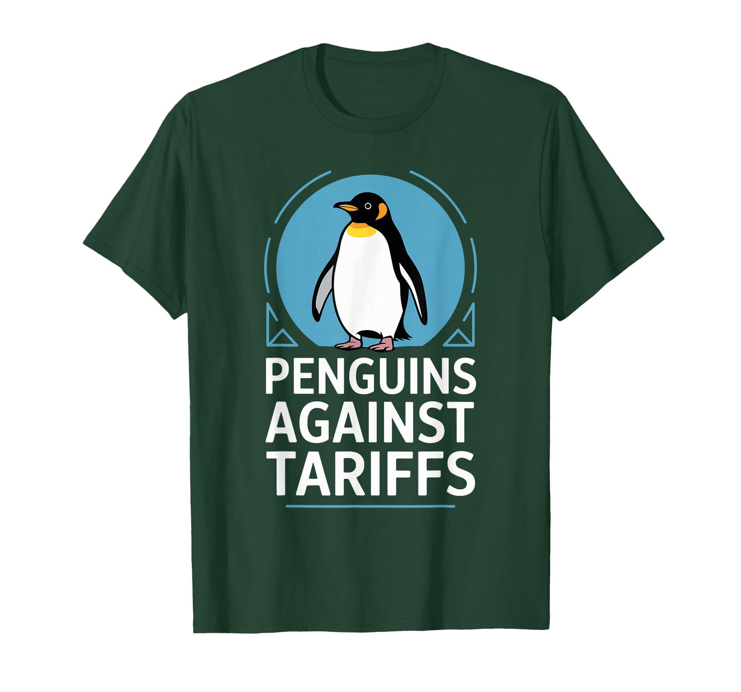 Funny Penguins Protest Anti Tariff Penguins Against Tariffs T-Shirt