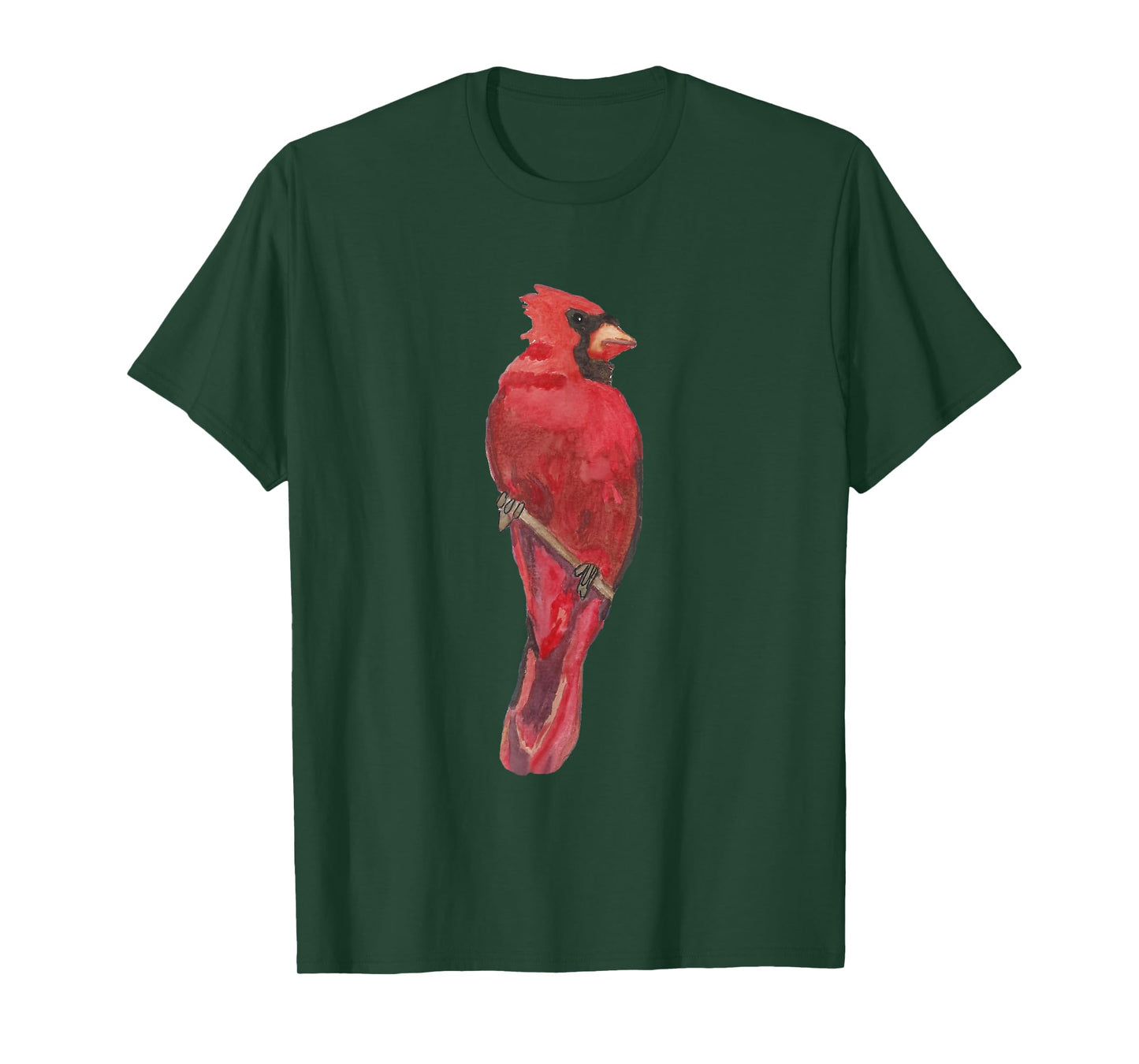 Red Watercolor Cardinal T-Shirt
