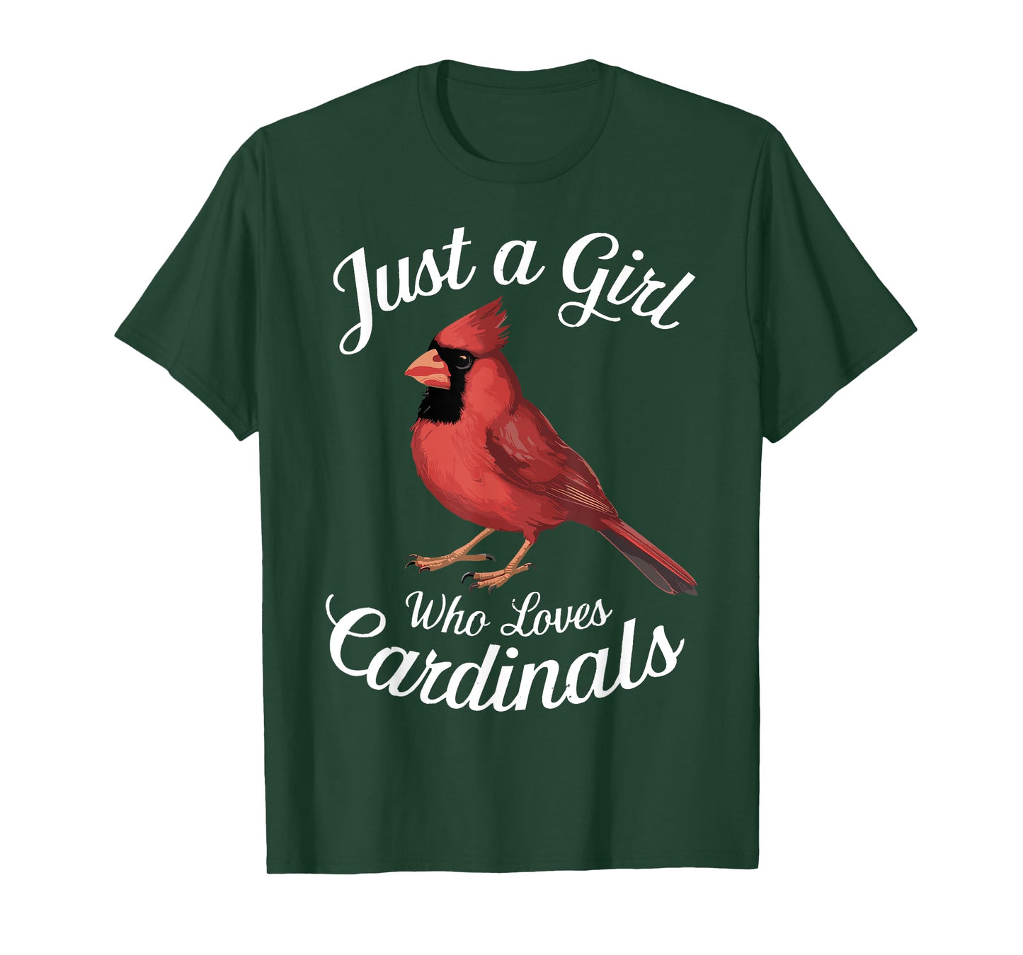 Just a Girl Who Loves Cardinals Cute Cardinal Bird T-Shirt