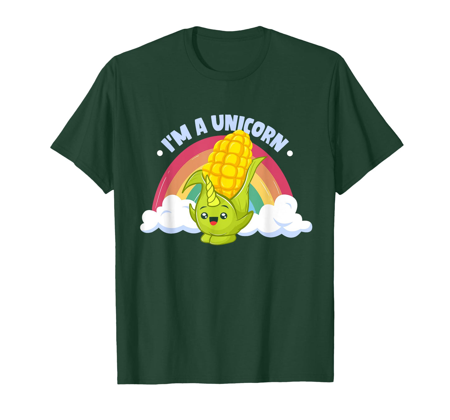 Maize Toddler Farming Corn Kids Crop I'm A Unicorn T-Shirt