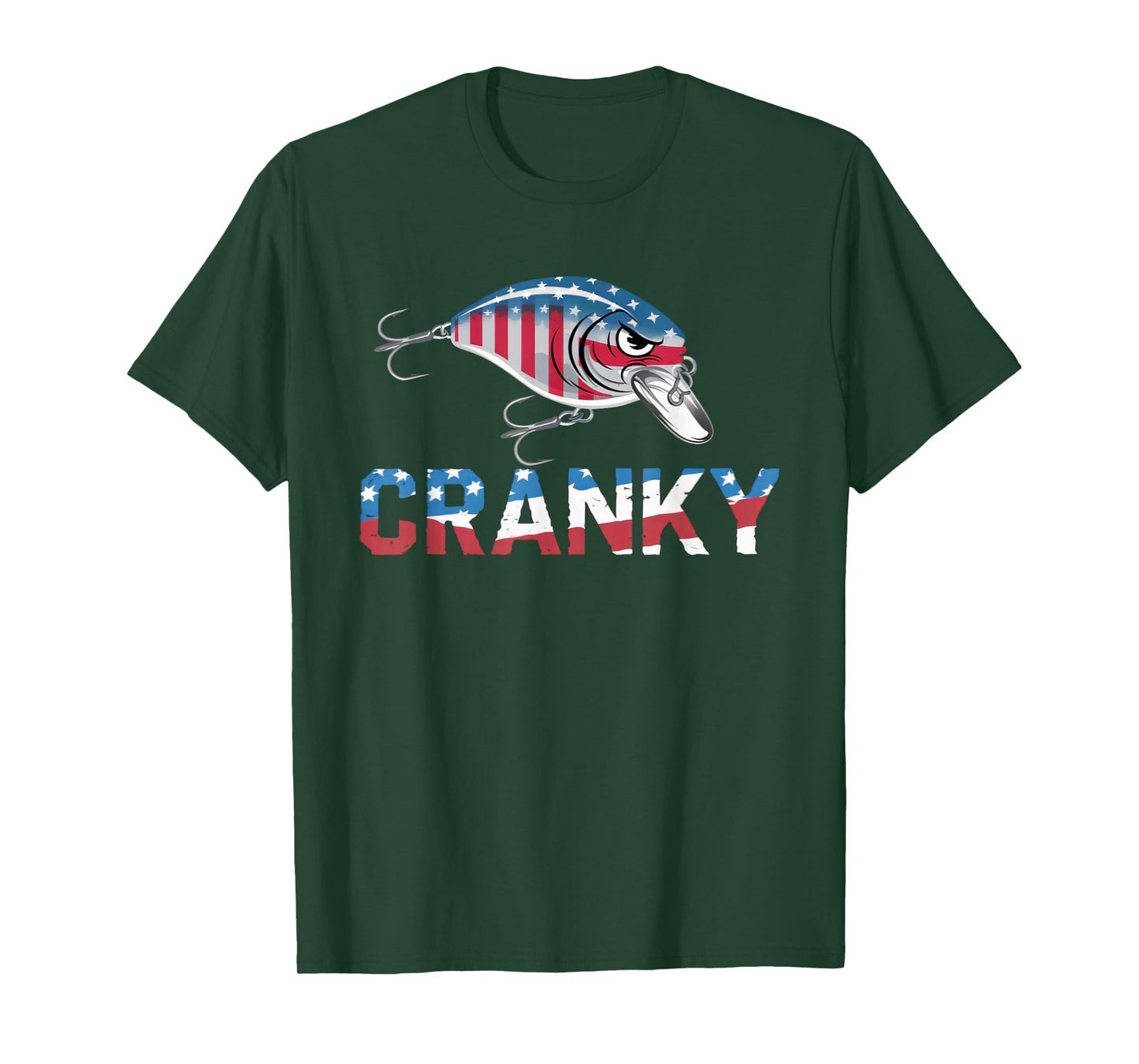 cranky usa crankbait fishing fathers day T-Shirt