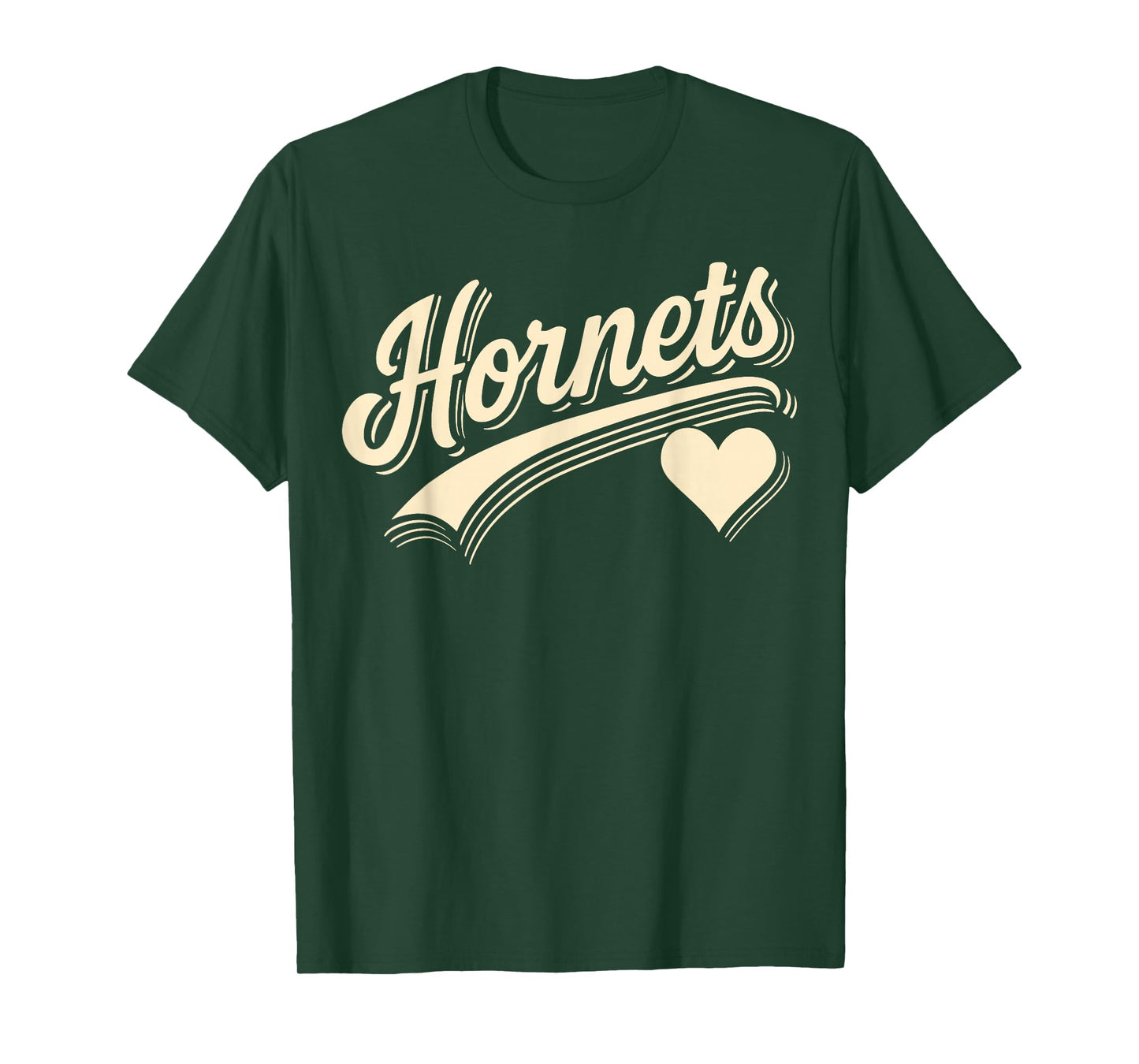 Vintage Hornets Heart Name Gift for Men Women Kid Boy Girl T-Shirt