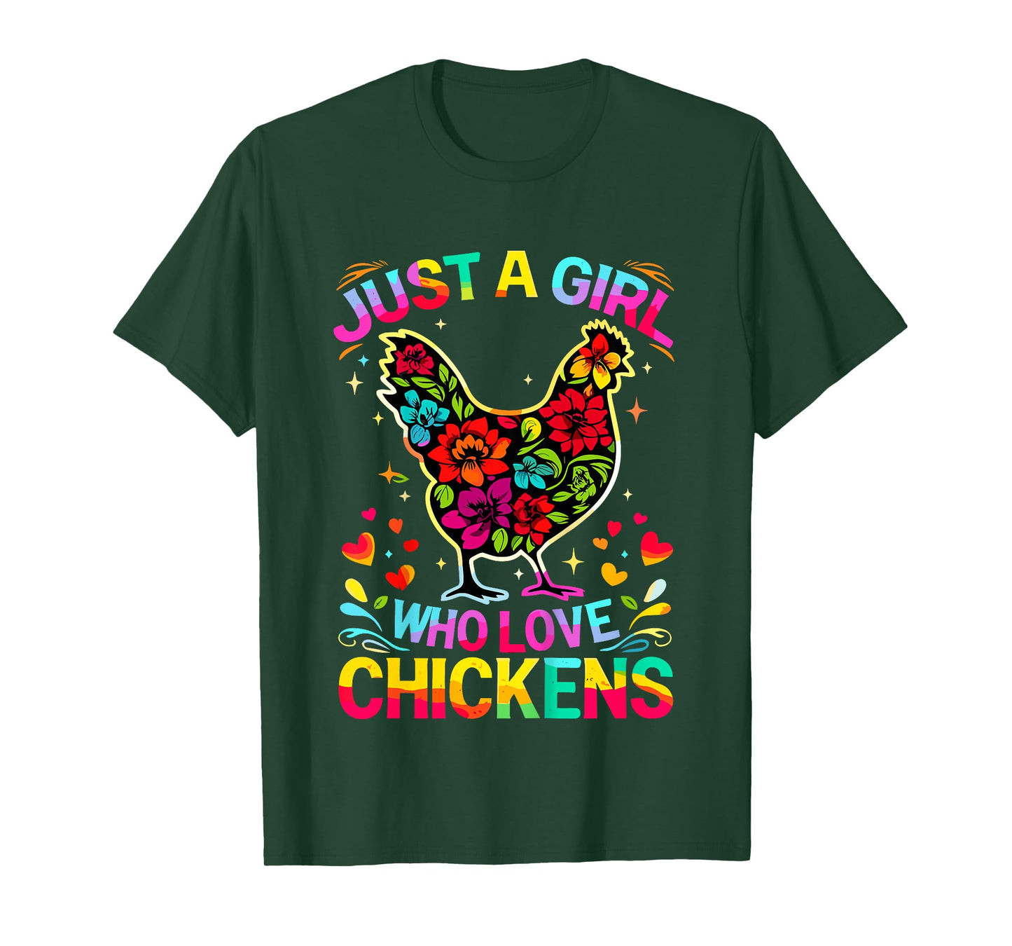 Chicken Just A Girl Who Loves Chickens T-Shirt