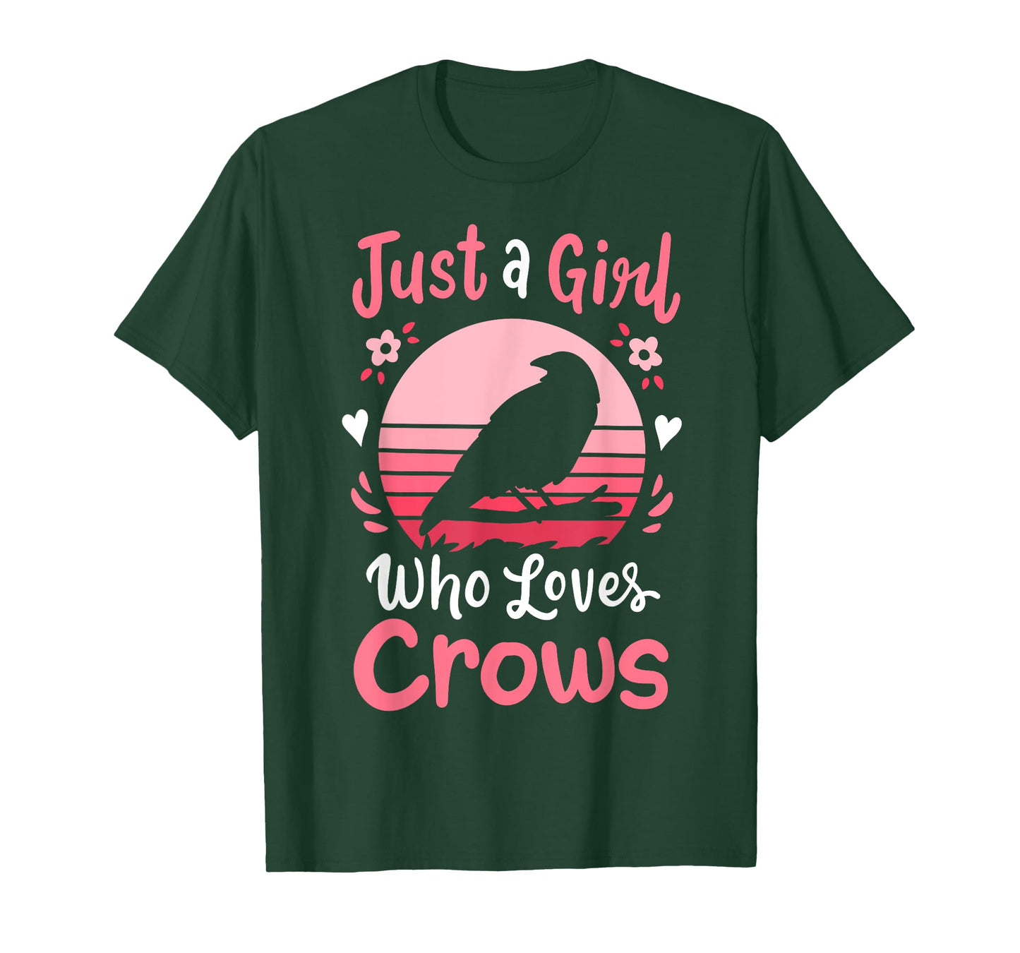 Crow Just a Girl Who Loves Crows T-Shirt