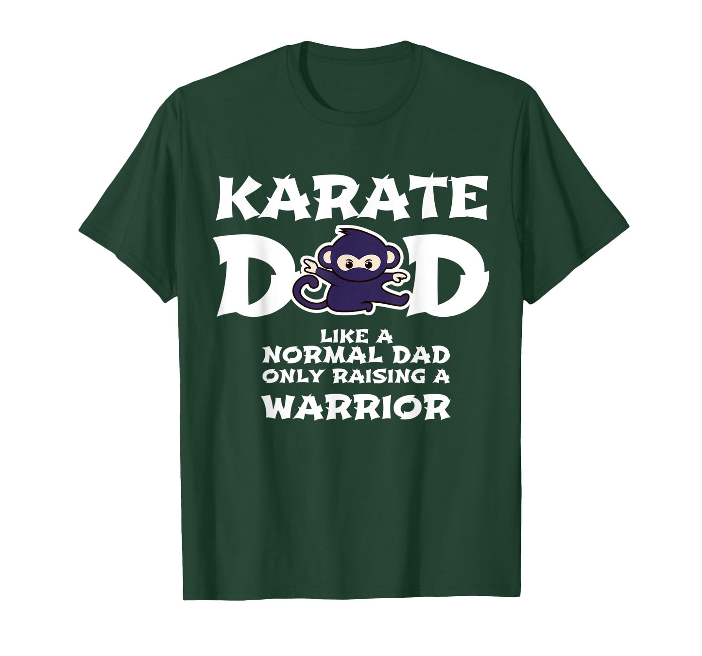 Mens Karate Dad Like a Normal Dad ... Warrior Funny Fathers Day T-Shirt
