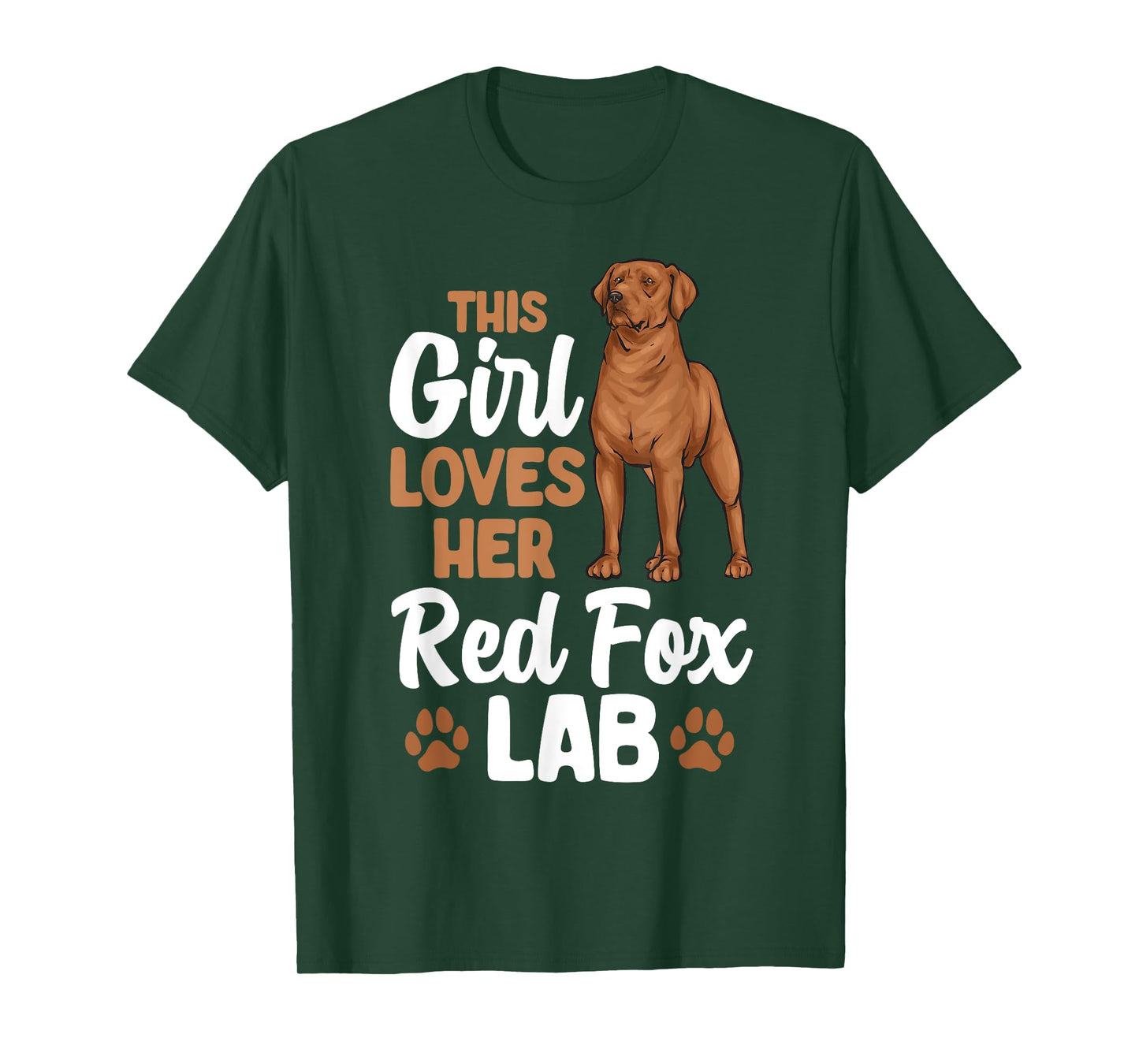 Fox Red Labrador Retriever This Girl Loves Her Red Fox Lab T-Shirt