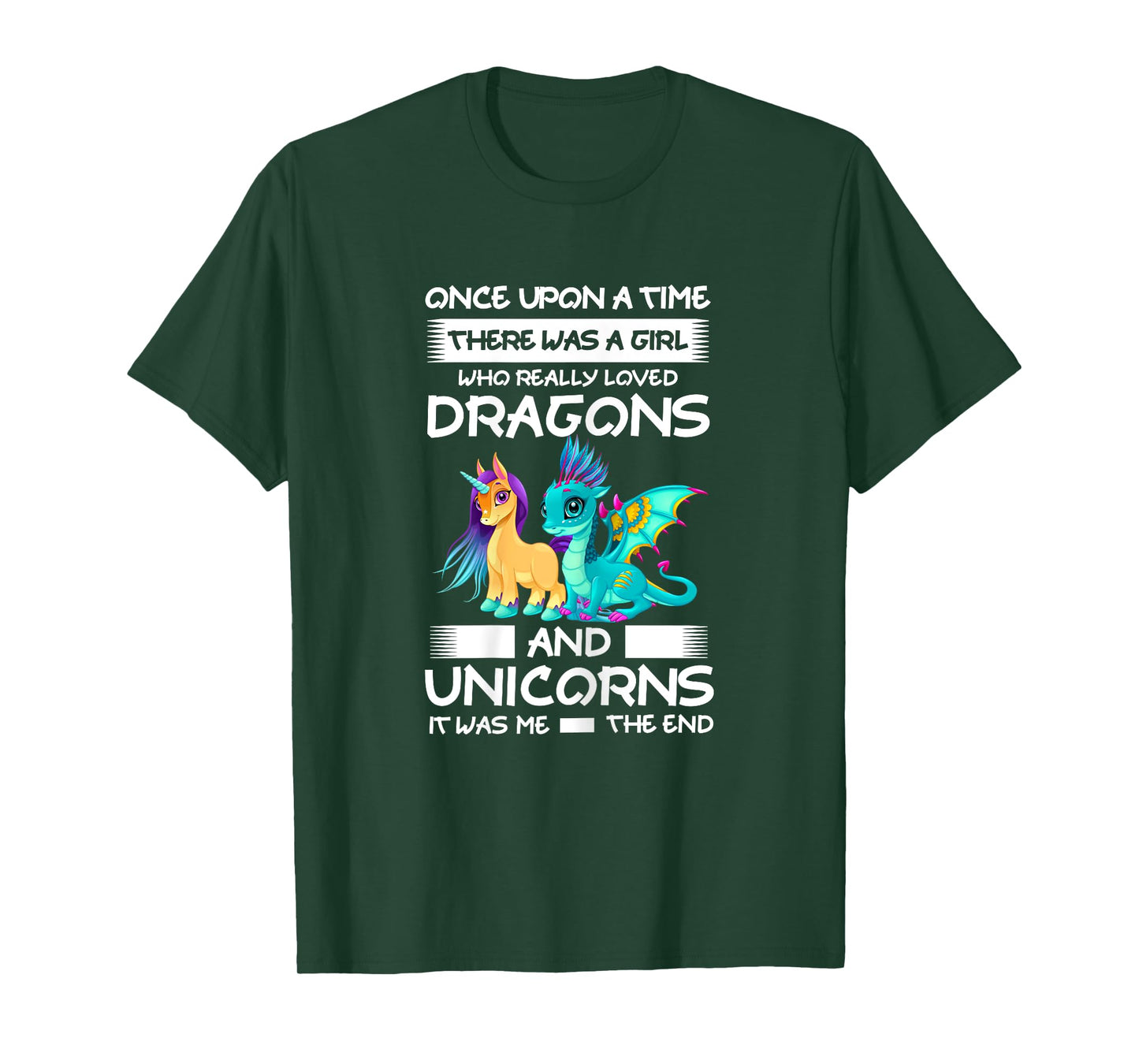 Girl Who Loved Dragons and Unicorns Unicorns T-Shirt
