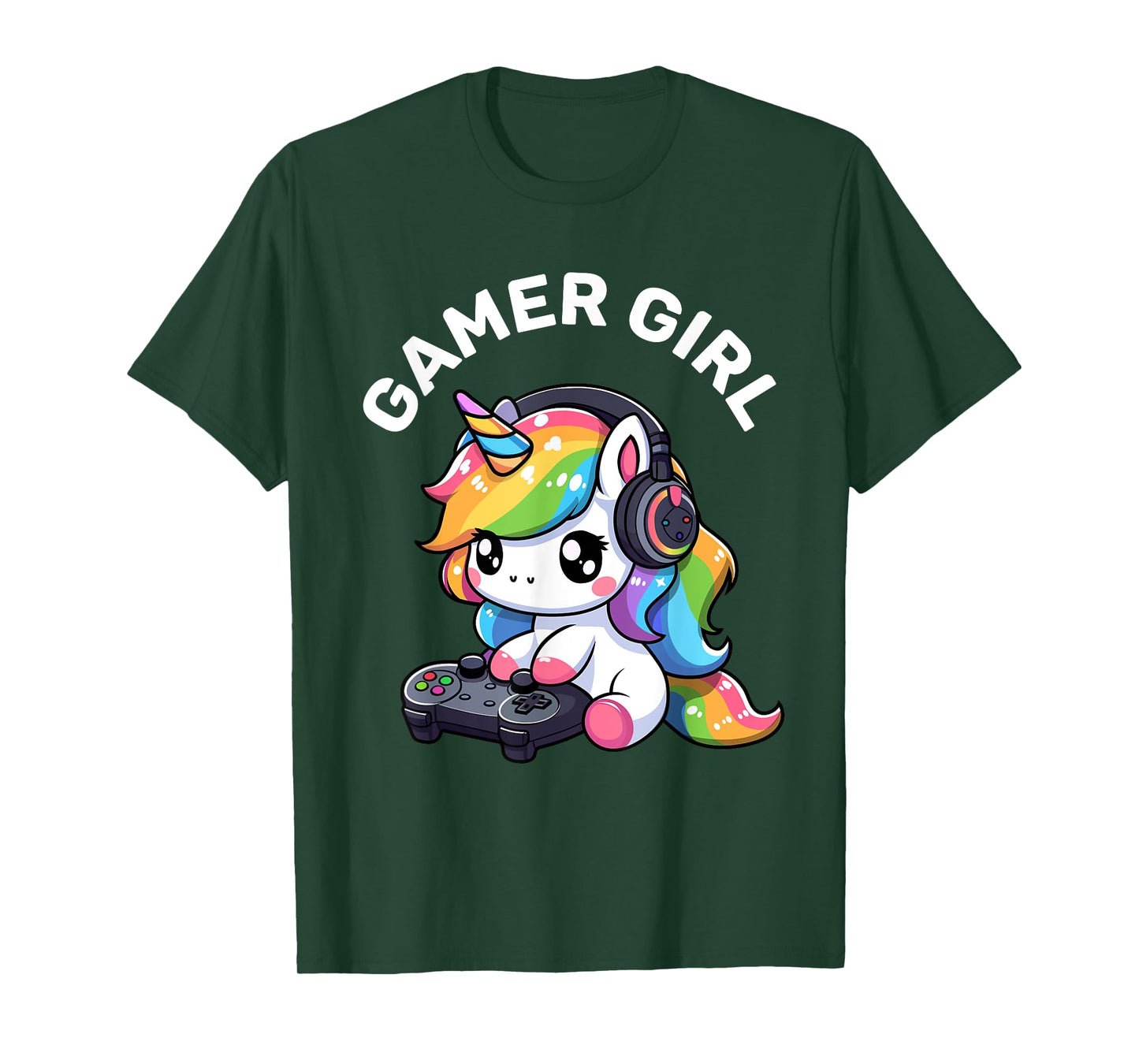 Gamer Girl Unicorn Gaming Cute Video Game Women Girls T-Shirt