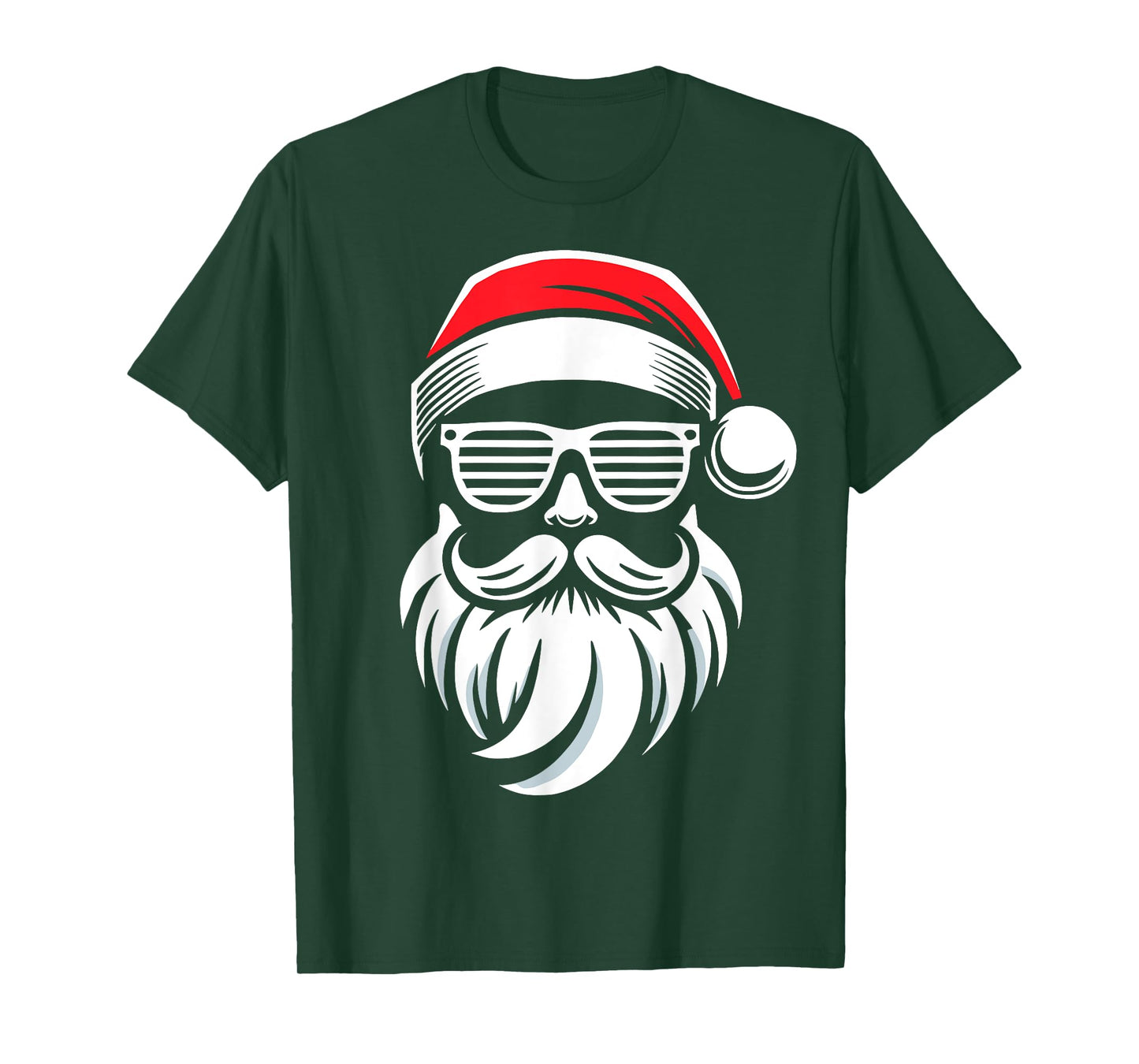 Santa claus with sunglasses and beard for christmas family T-Shirt