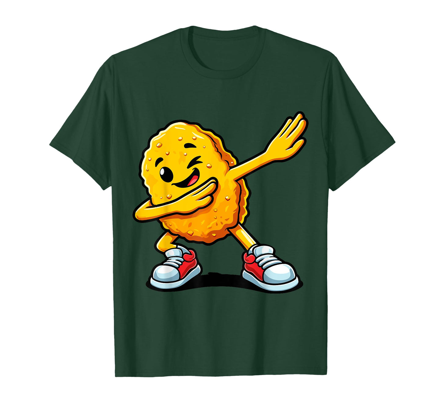 Humorous Chicken Nugget lover Gifts Unisex-Adults Black T-Shirt Small