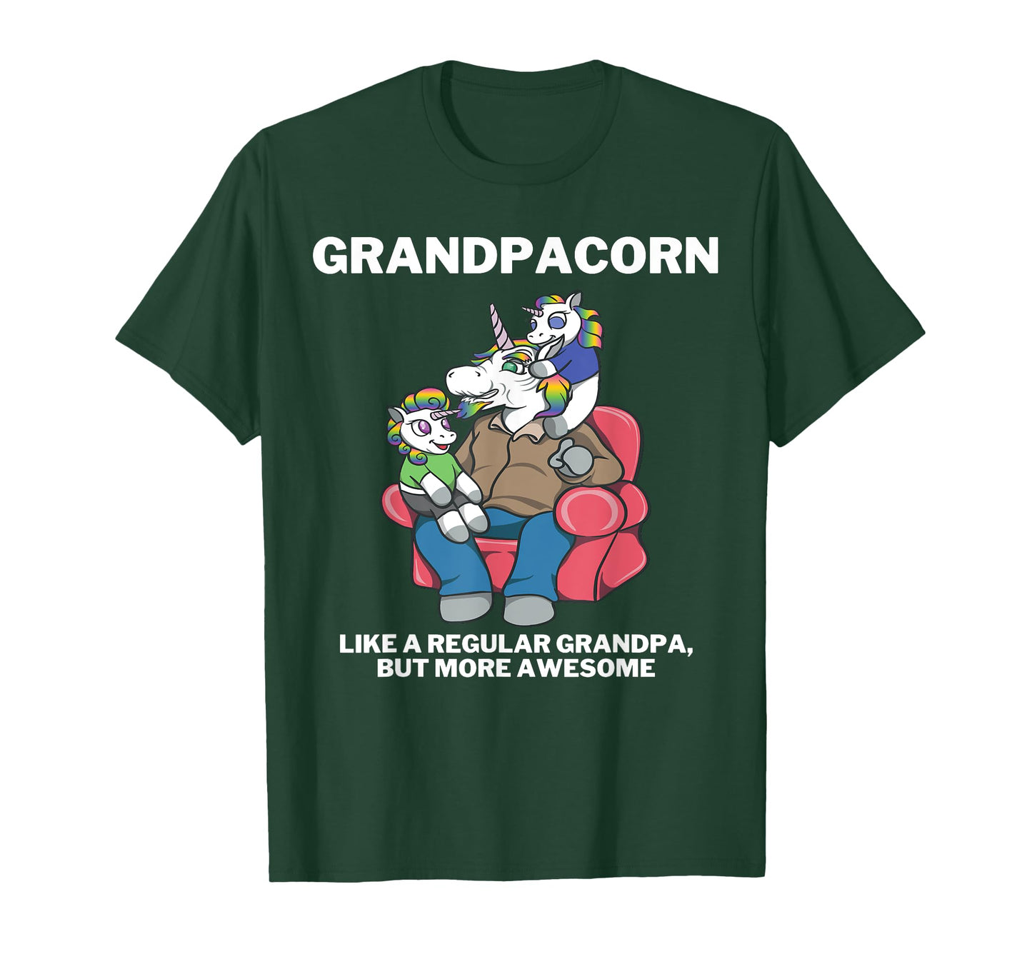 Grandpacorn for Granddad Unicorn Grandpa T-Shirt